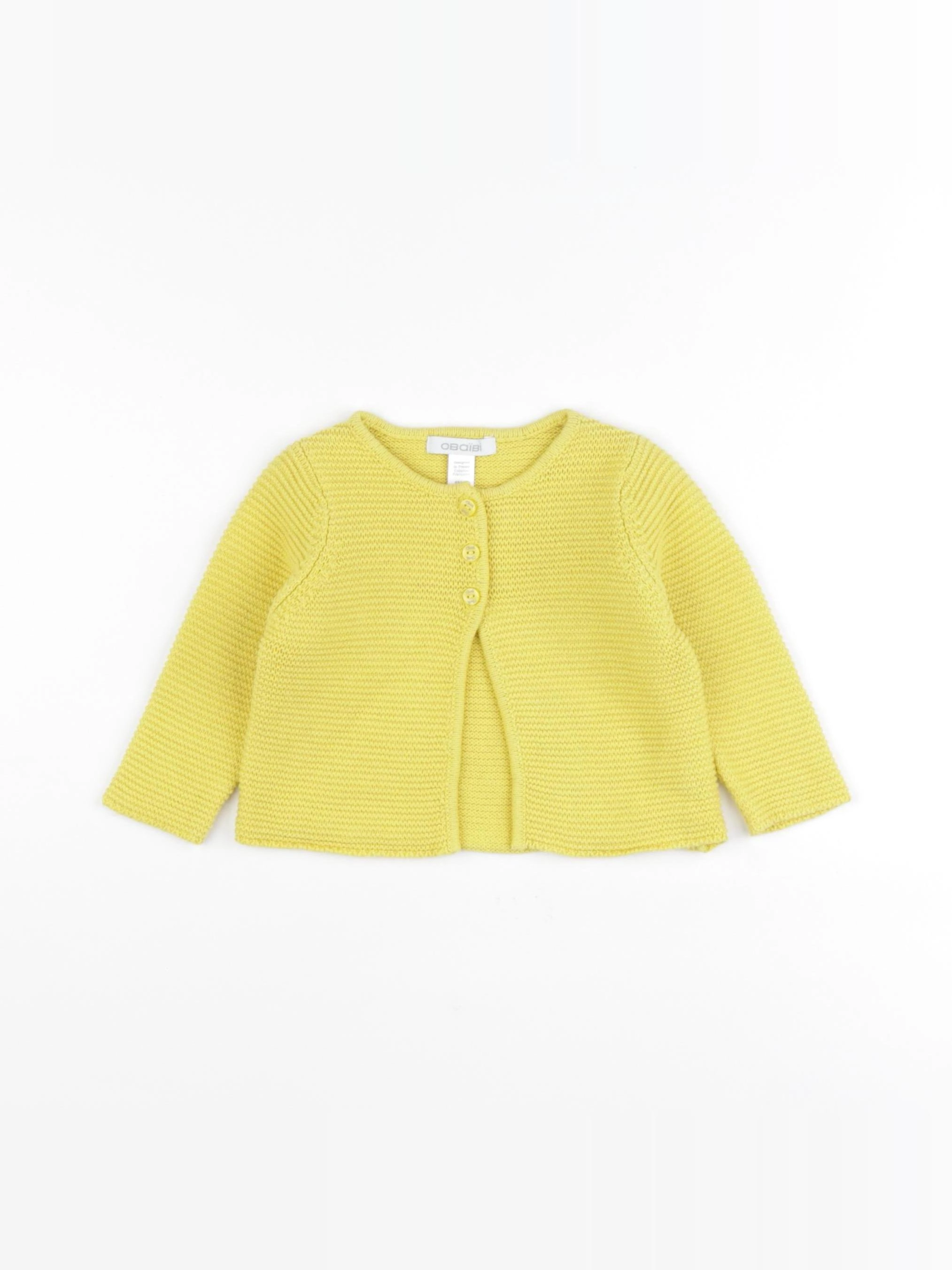 Obaïbi - gilet jaune - 6 mois