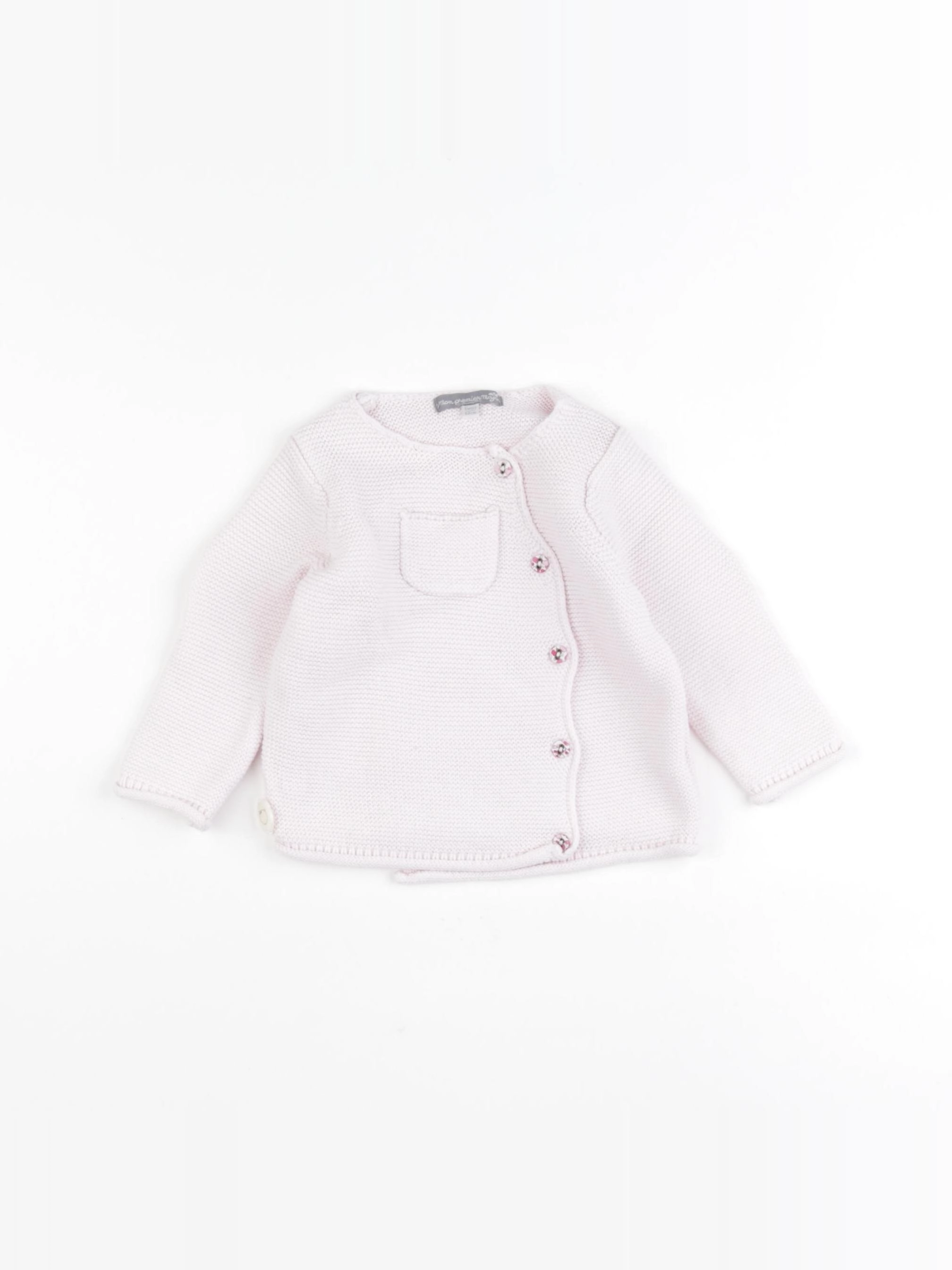 Sergent Major - gilet rose - 6 mois