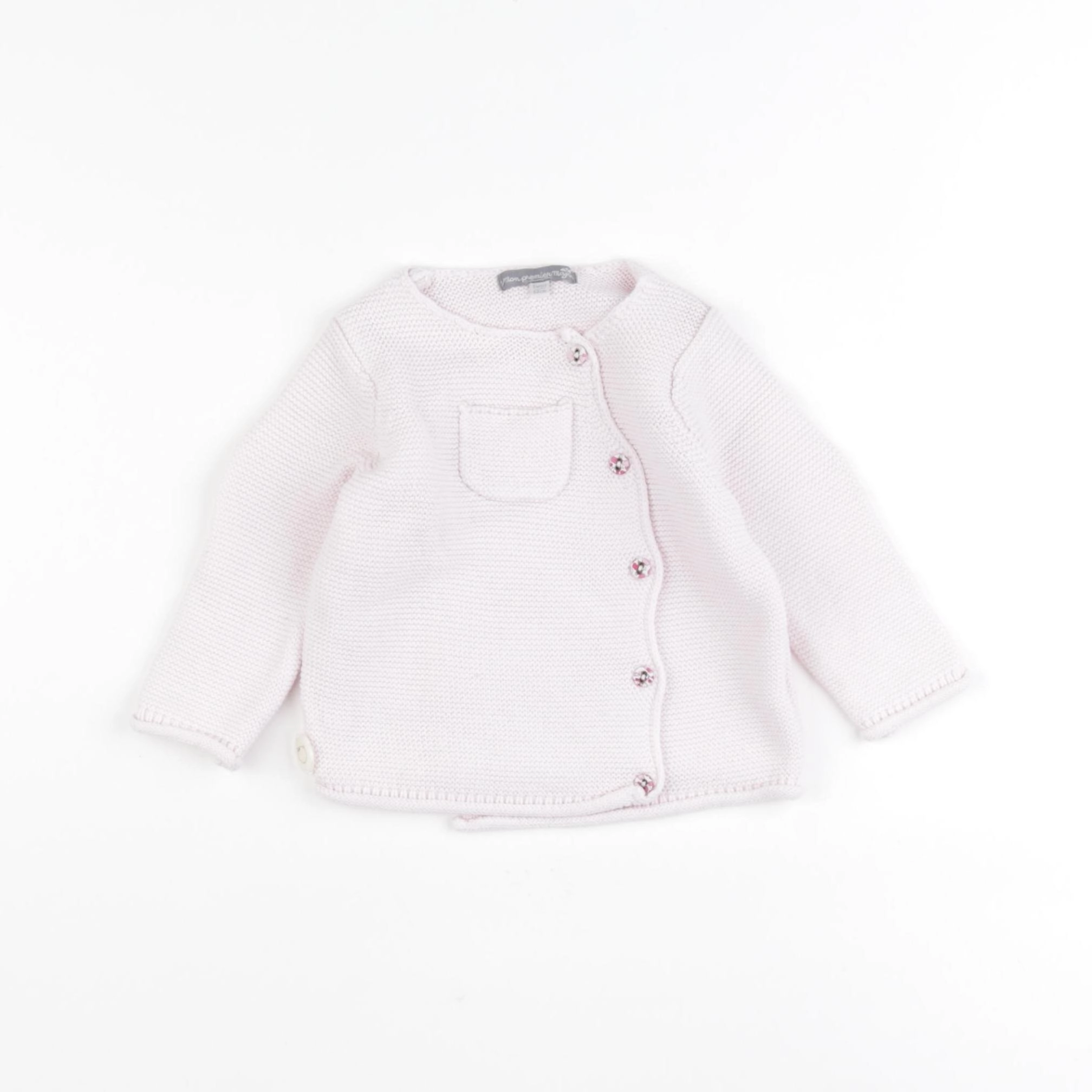 Sergent Major - gilet rose - 6 mois