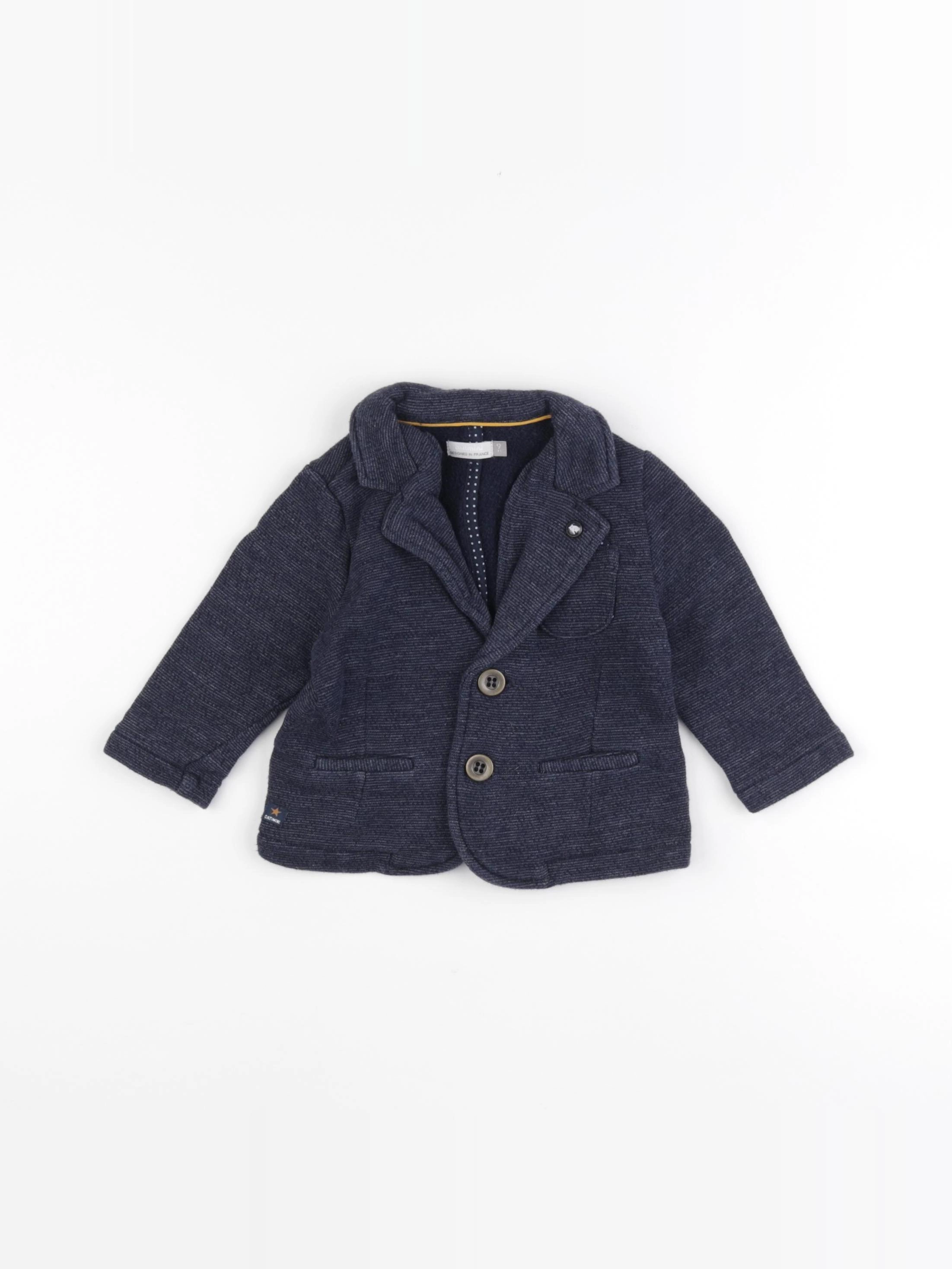 Catimini - veste bleu - 9 mois