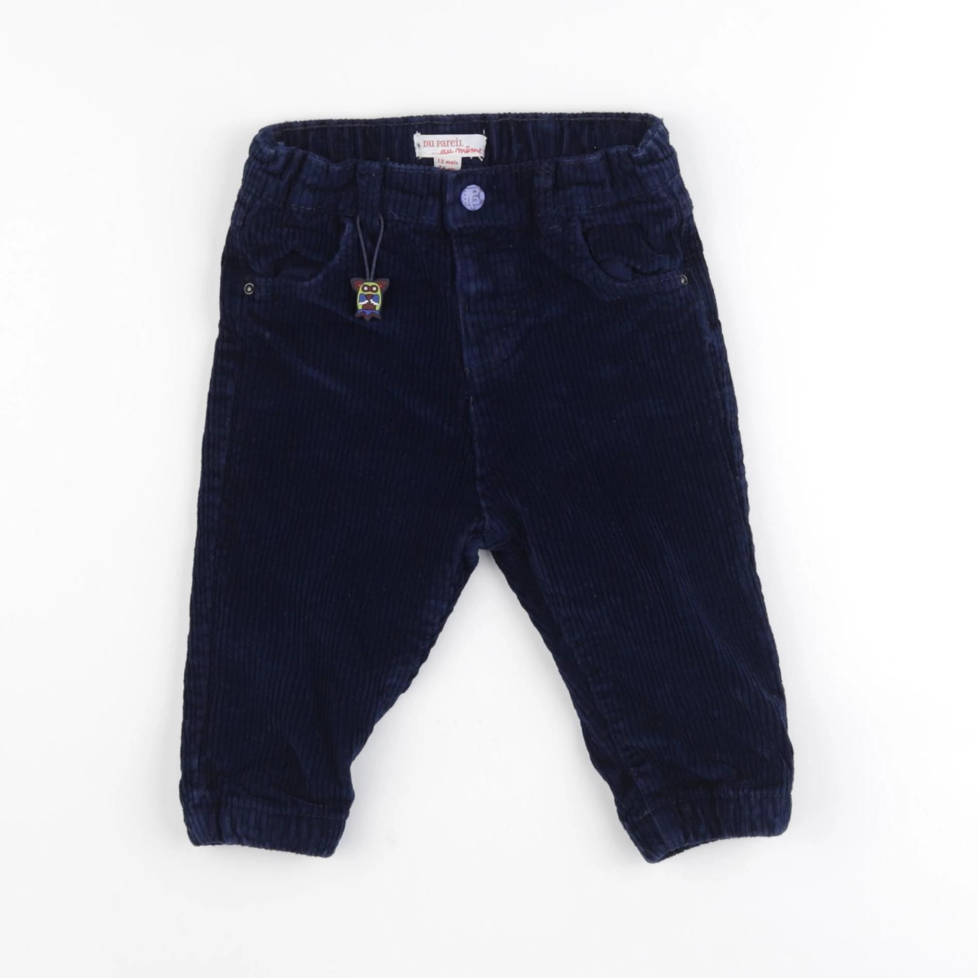 DPAM - pantalon doublé bleu - 12 mois