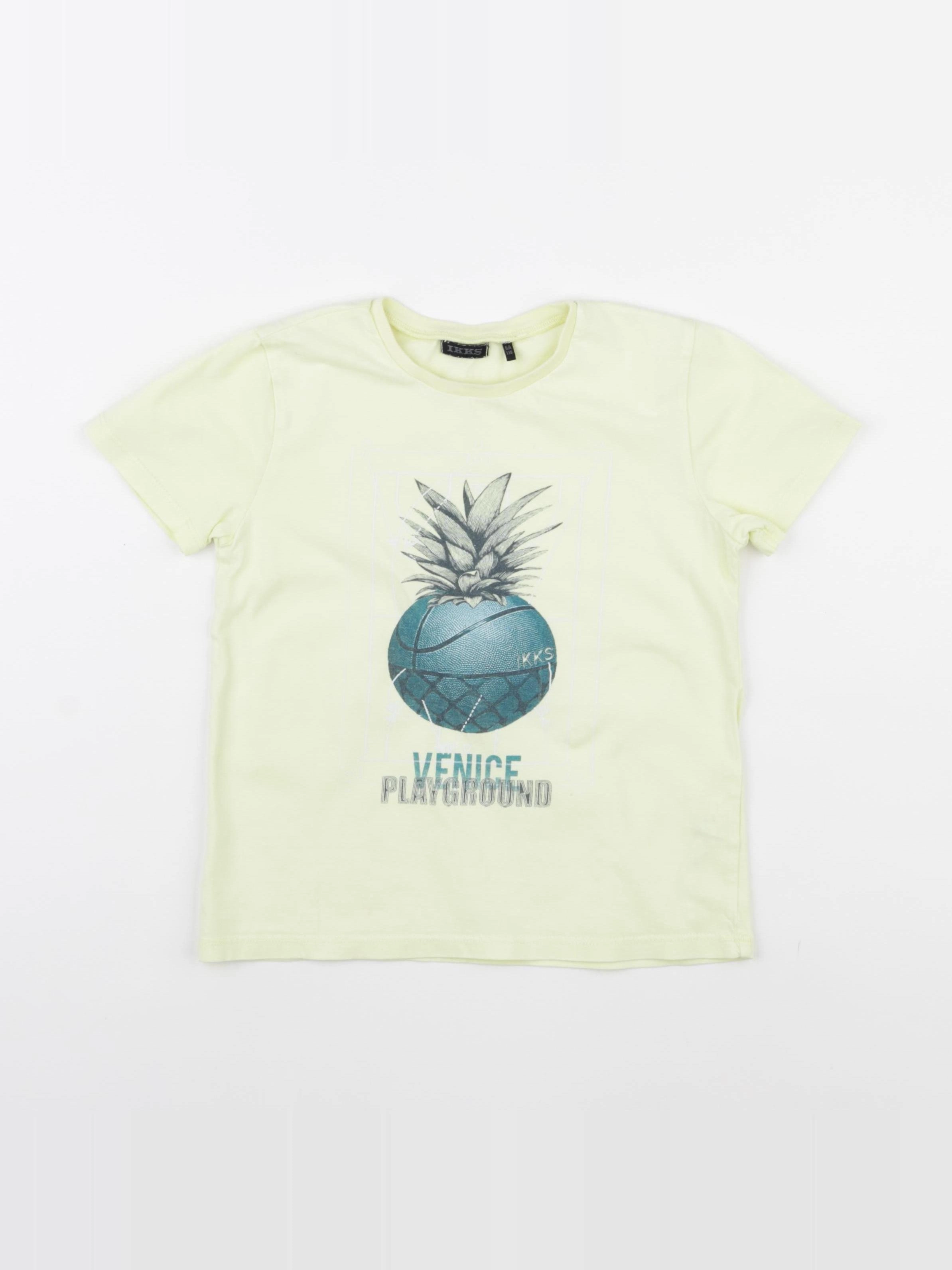 IKKS - tee-shirt jaune - 6 ans