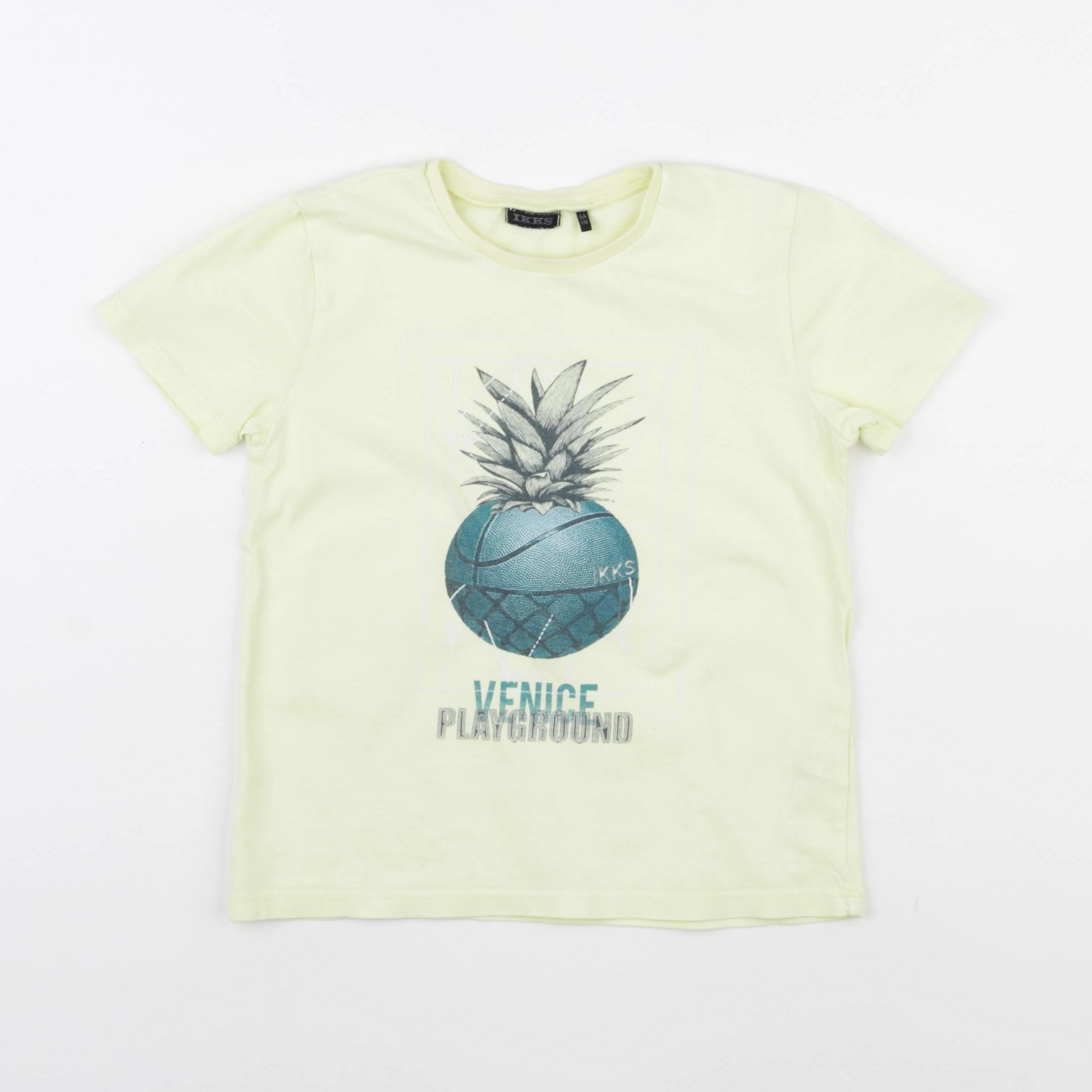 IKKS - tee-shirt jaune - 6 ans
