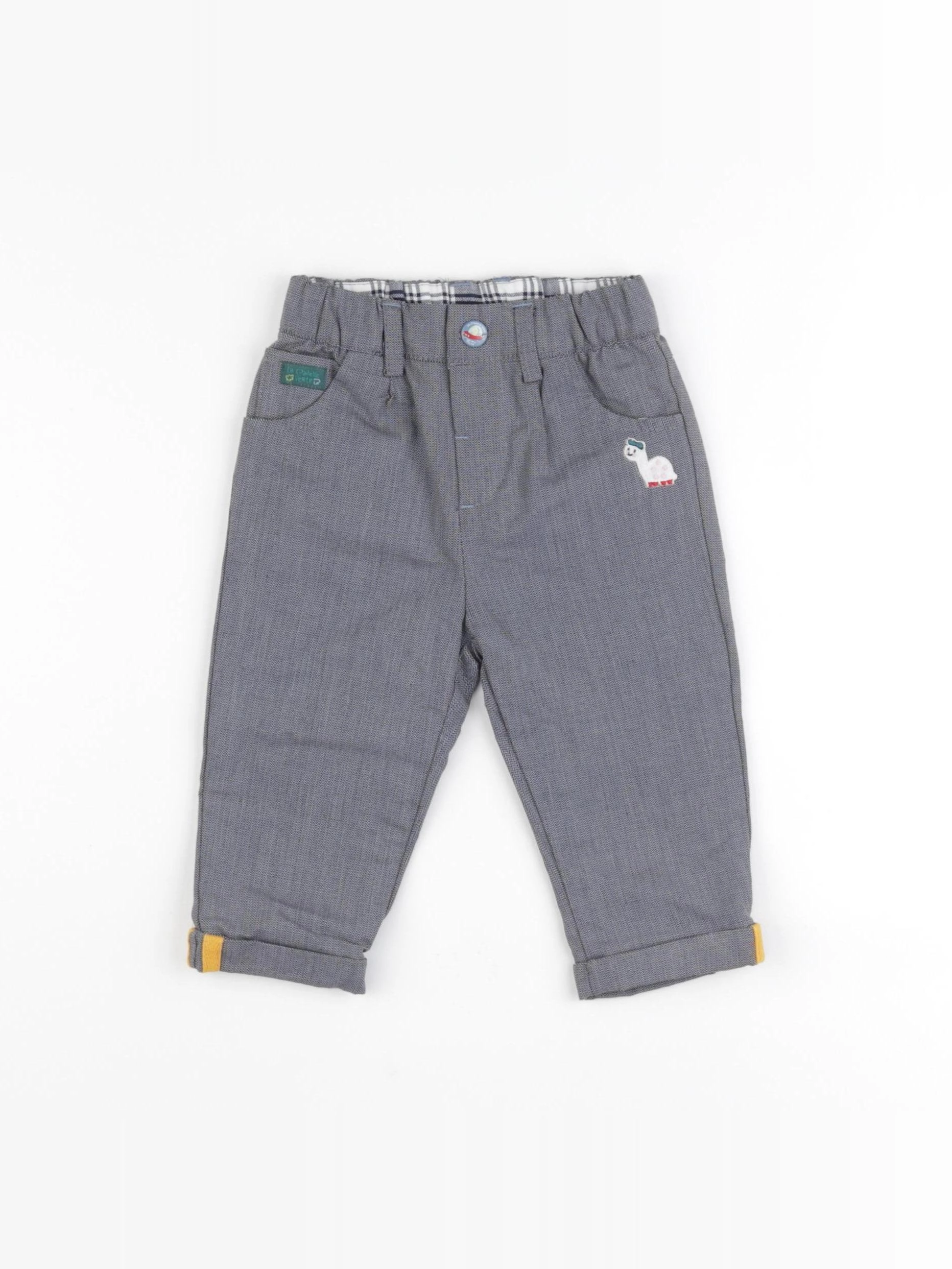 Sergent Major - pantalon doublé gris - 6 mois