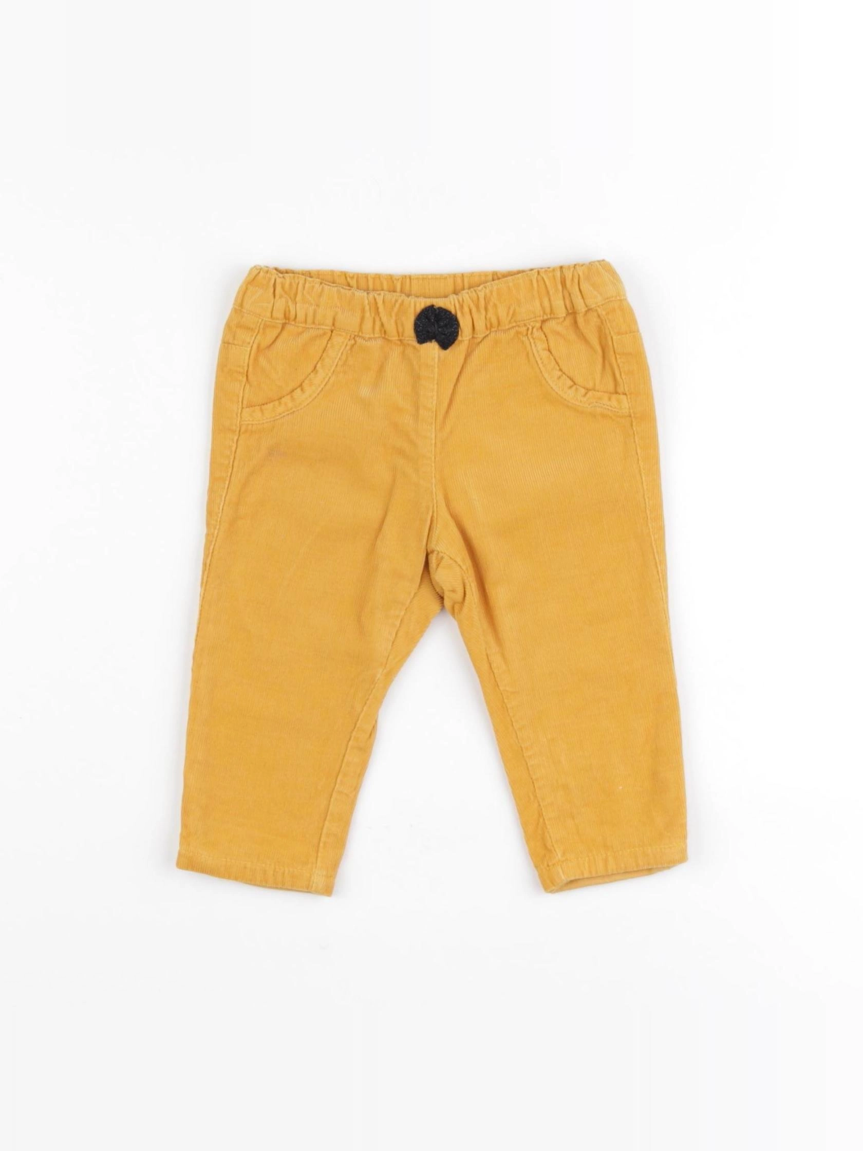 Absorba - pantalon doublé jaune - 6 mois