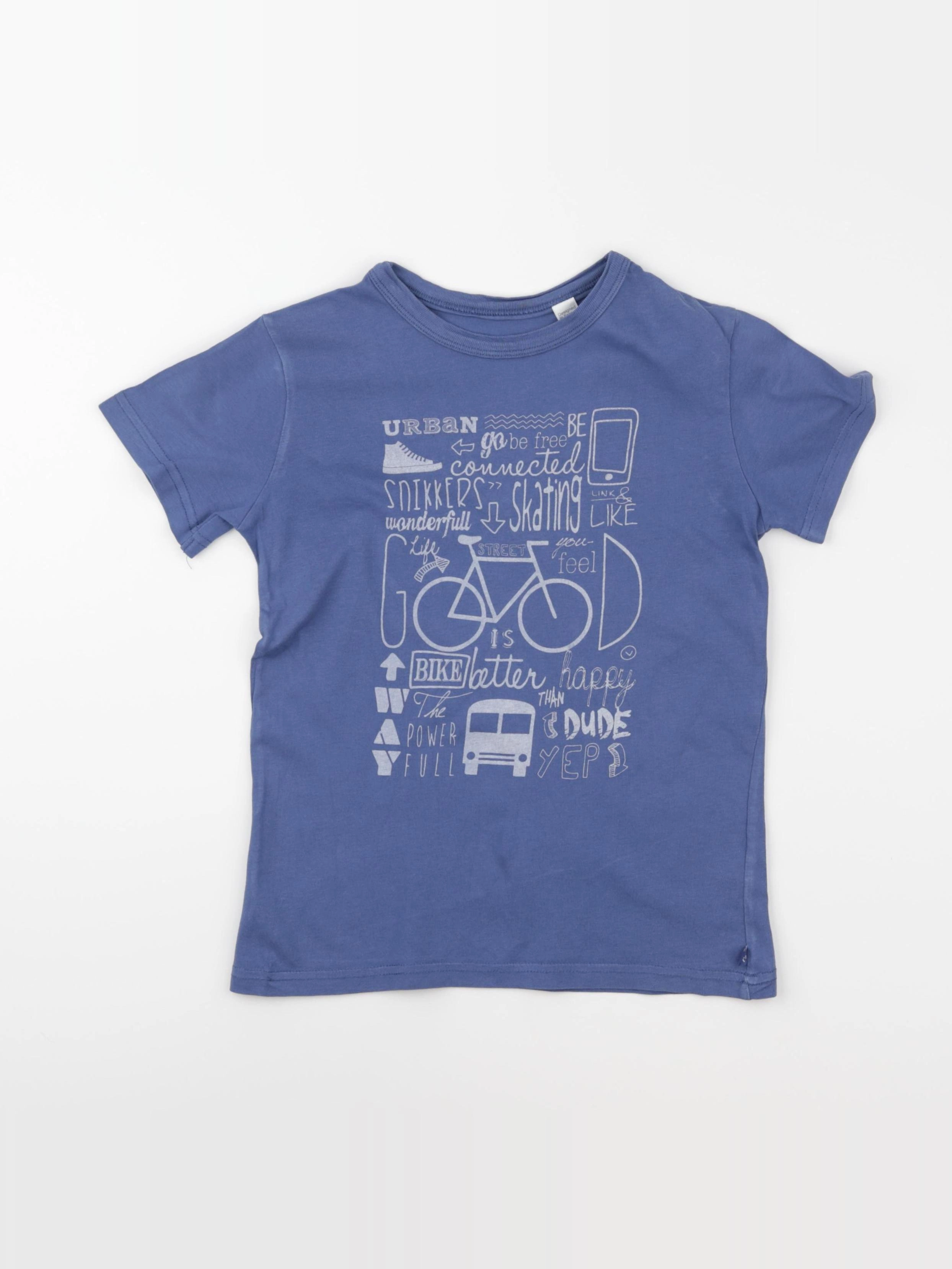 Okaidi - tee-shirt bleu - 8 ans
