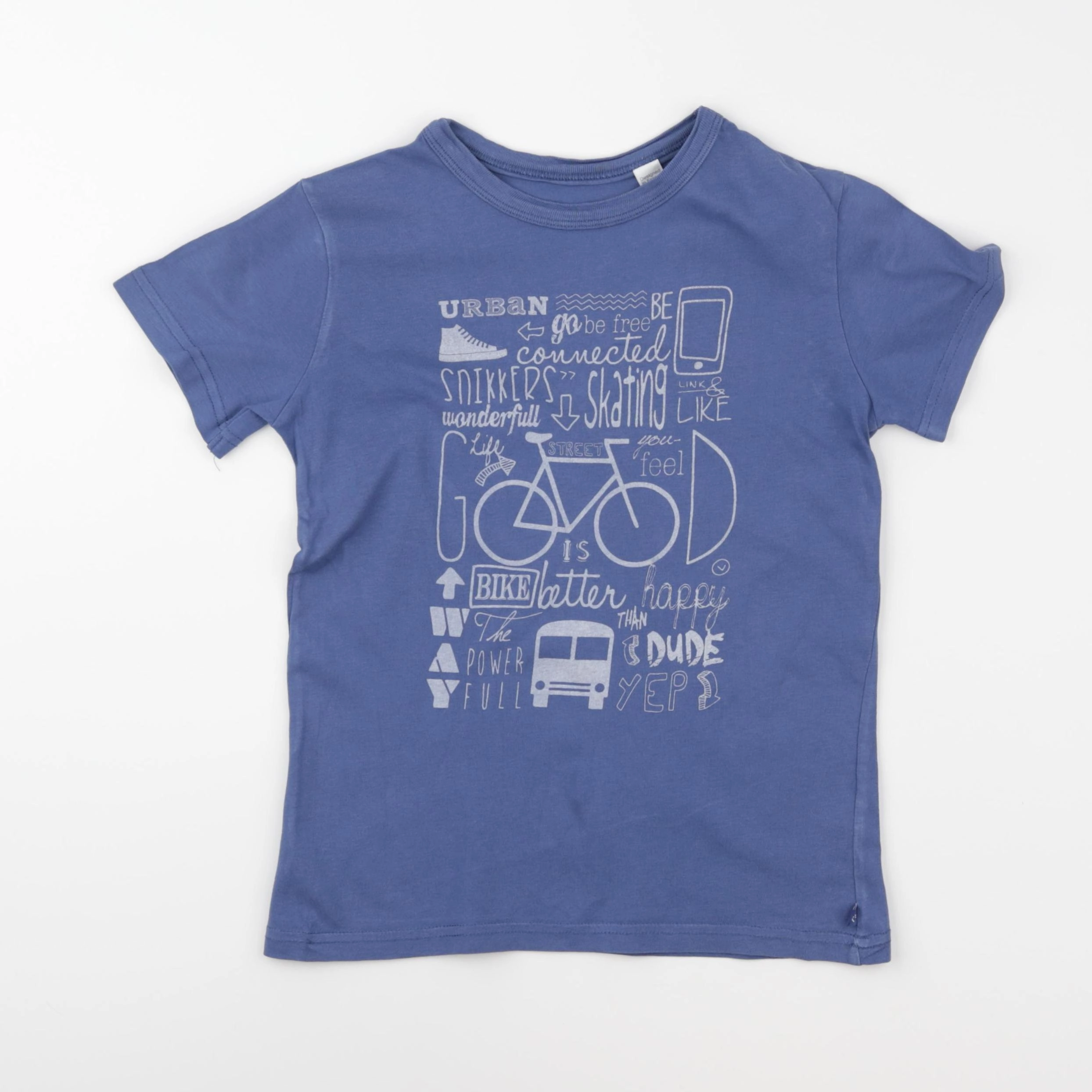 Okaidi - tee-shirt bleu - 8 ans