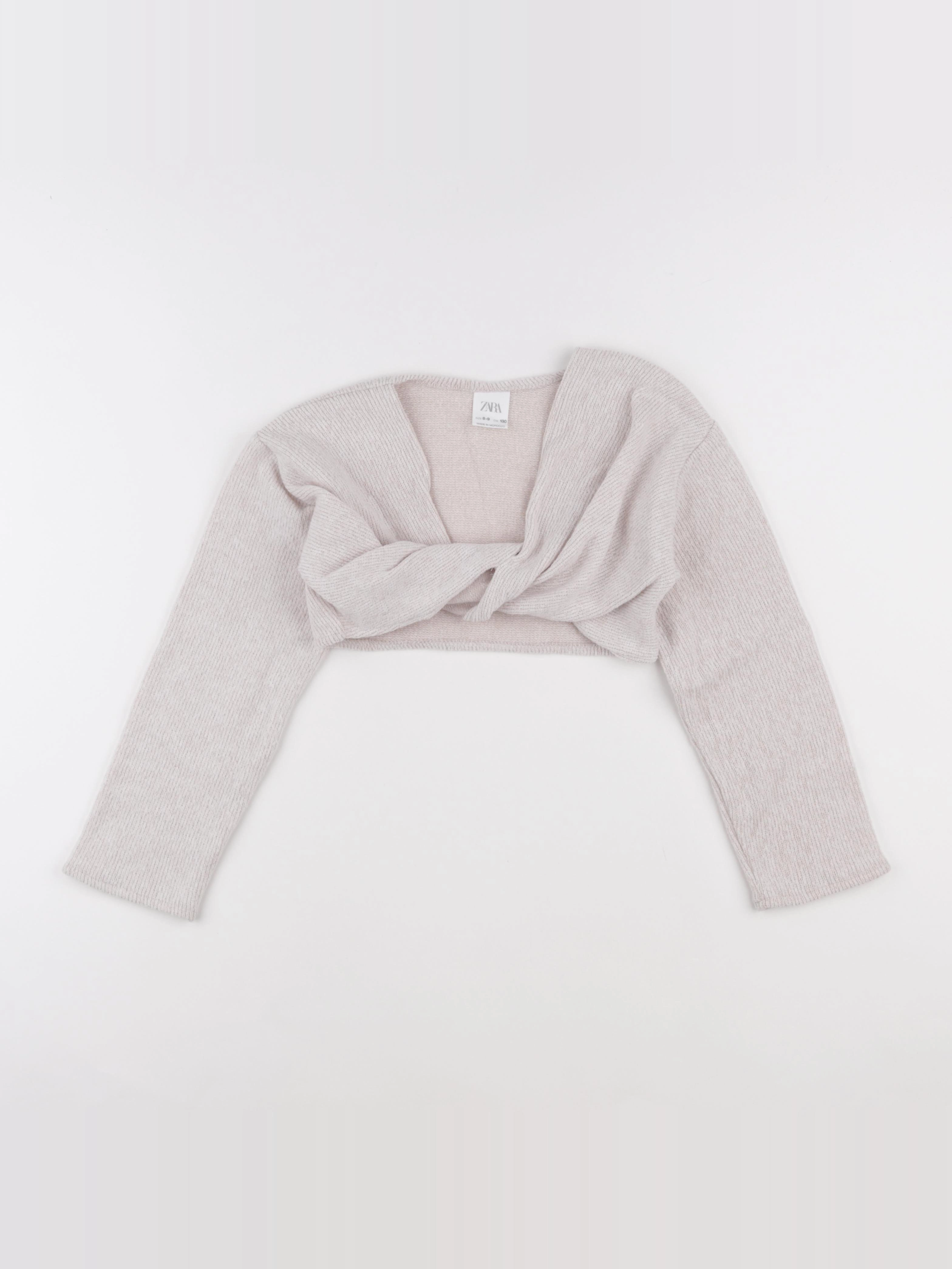 Zara - gilet beige - 8/9 ans