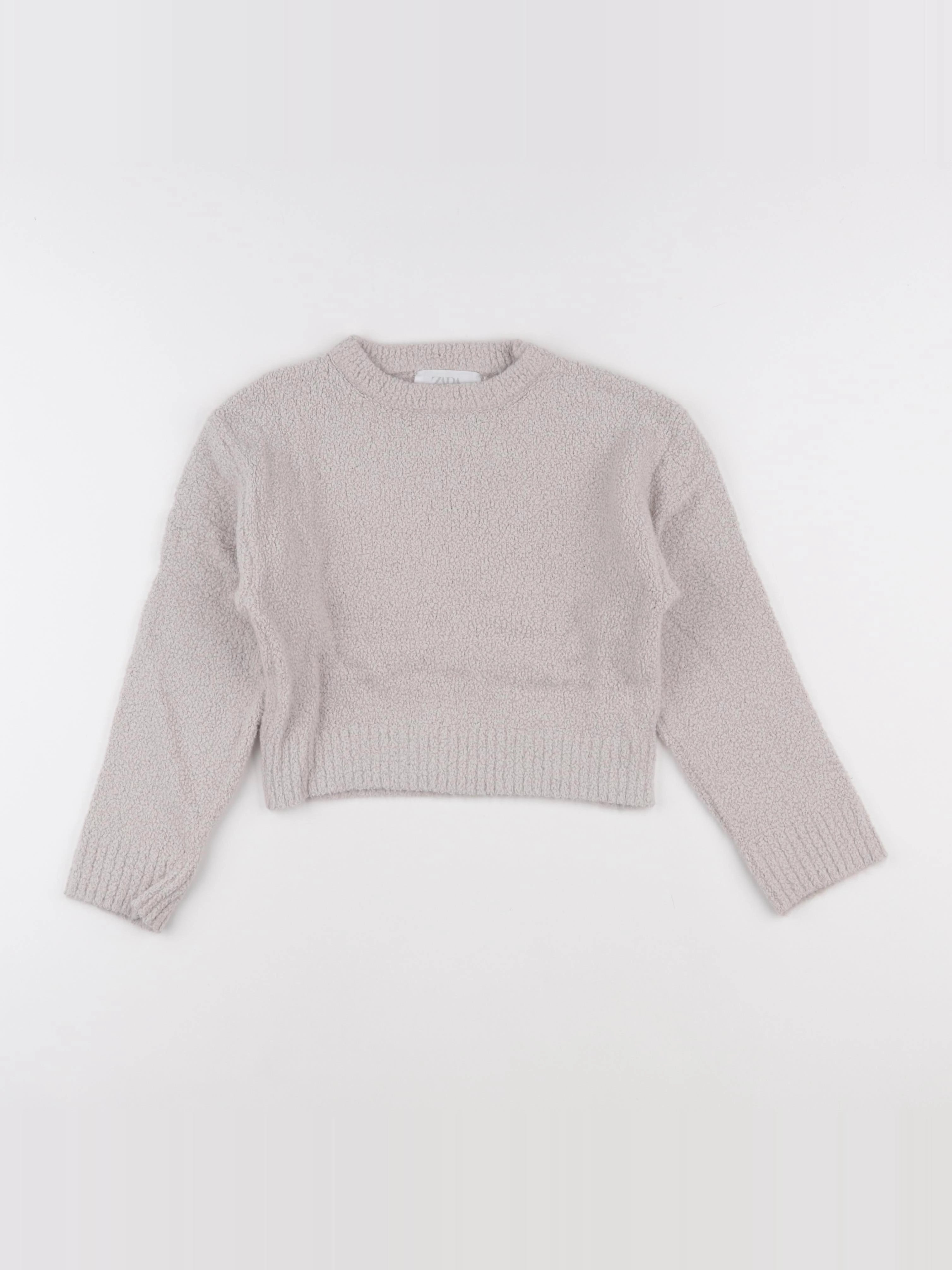 Zara - sweat beige - 8/9 ans