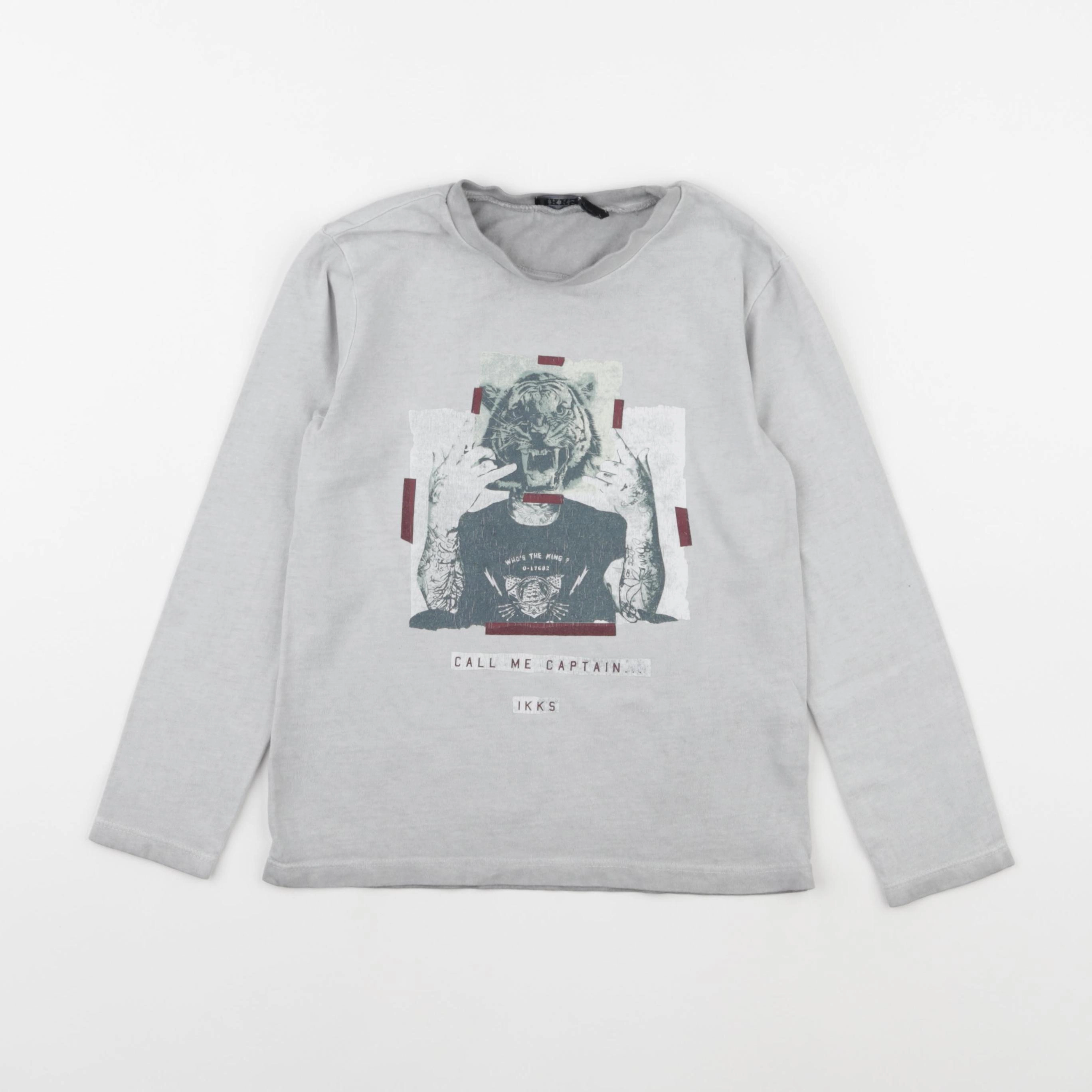 IKKS - tee-shirt gris - 6 ans