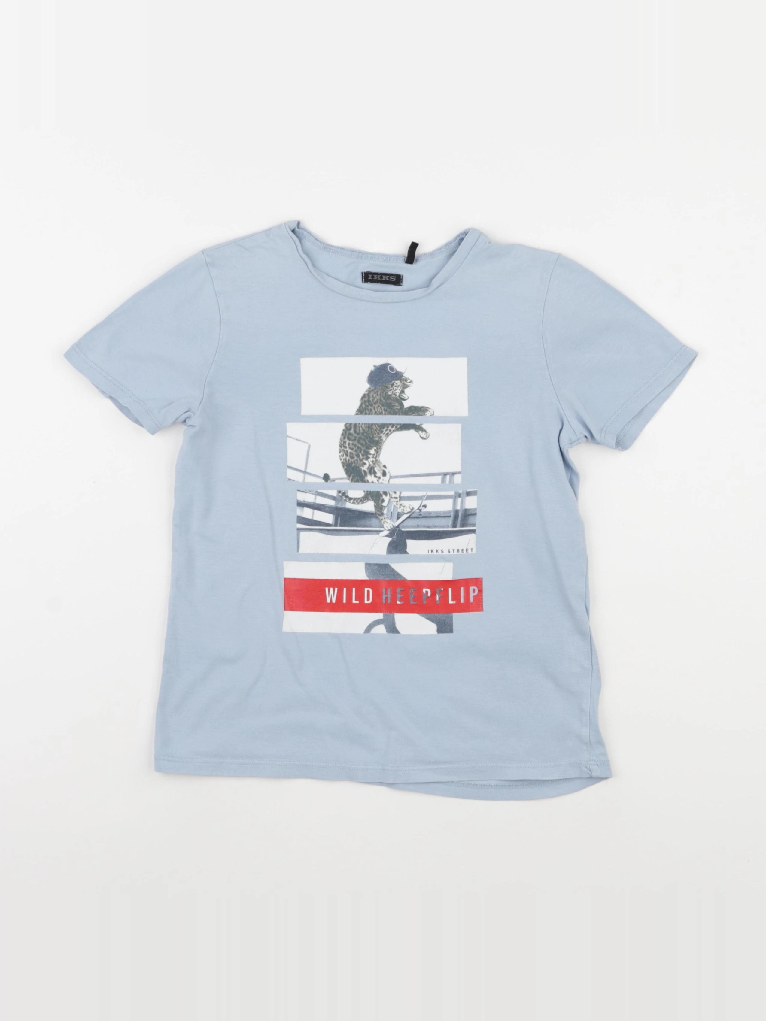 IKKS - tee-shirt bleu - 8 ans