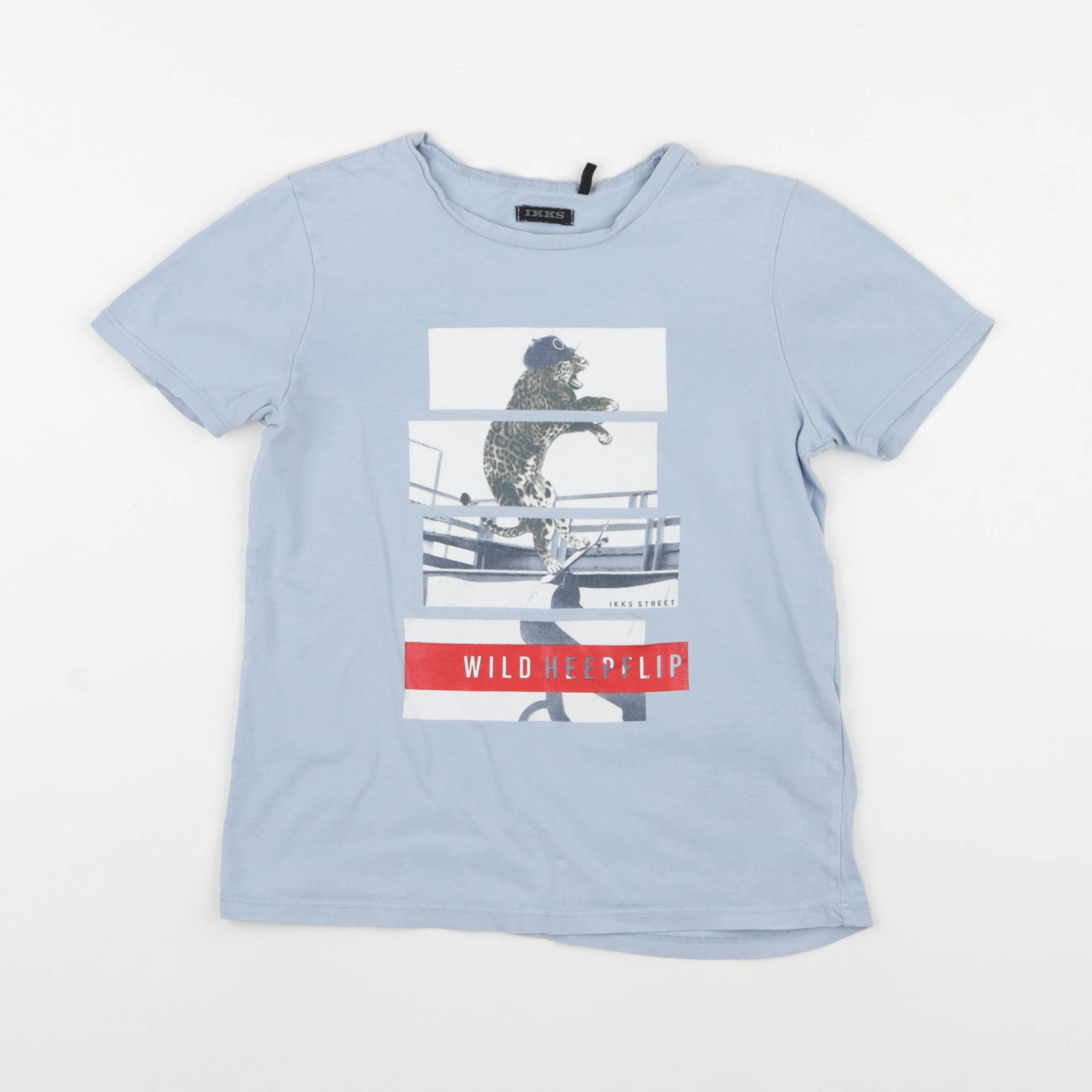 IKKS - tee-shirt bleu - 8 ans