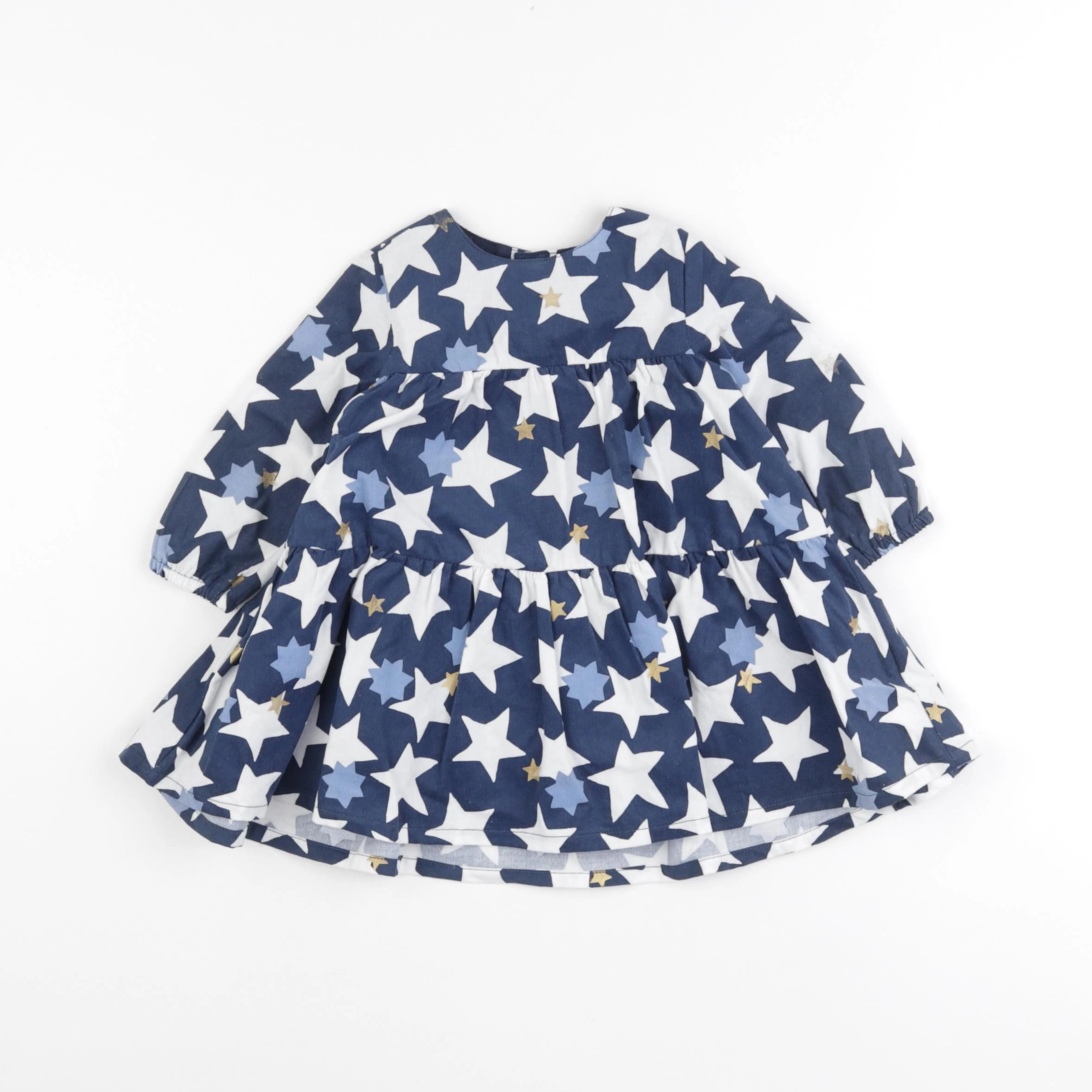 Catimini - robe blanc, bleu - 6 mois
