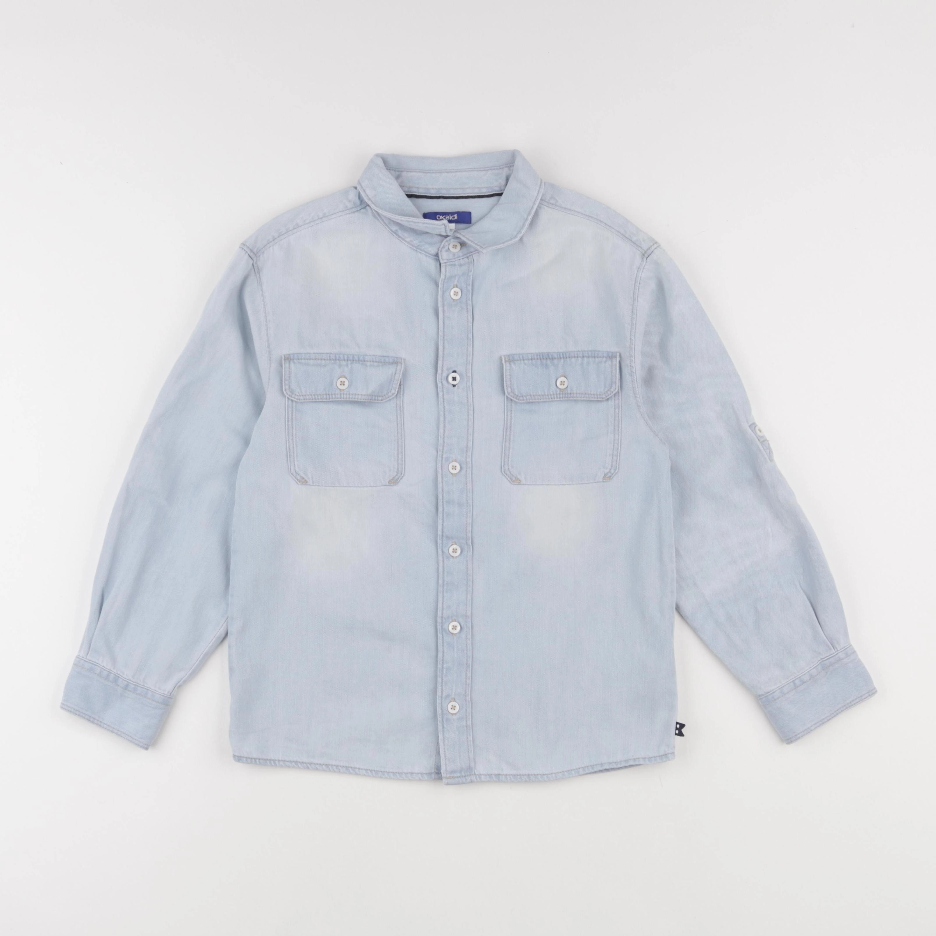 Okaidi - chemise bleu - 8 ans