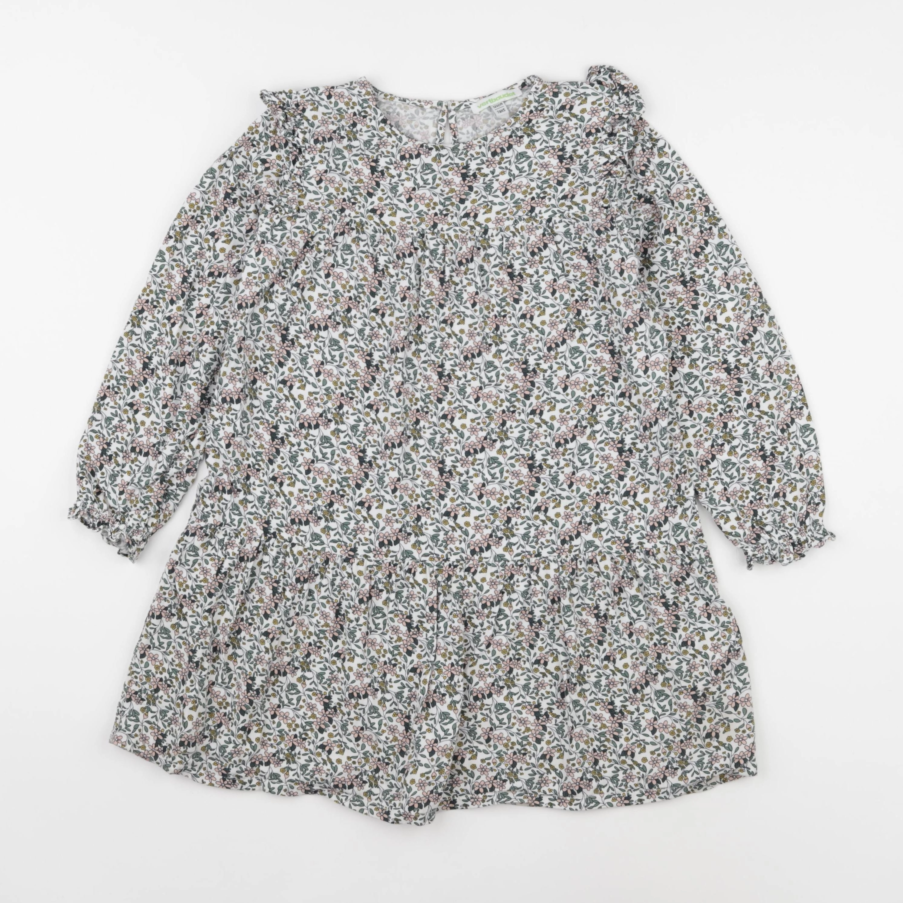 Vertbaudet - robe multicolore - 7 ans