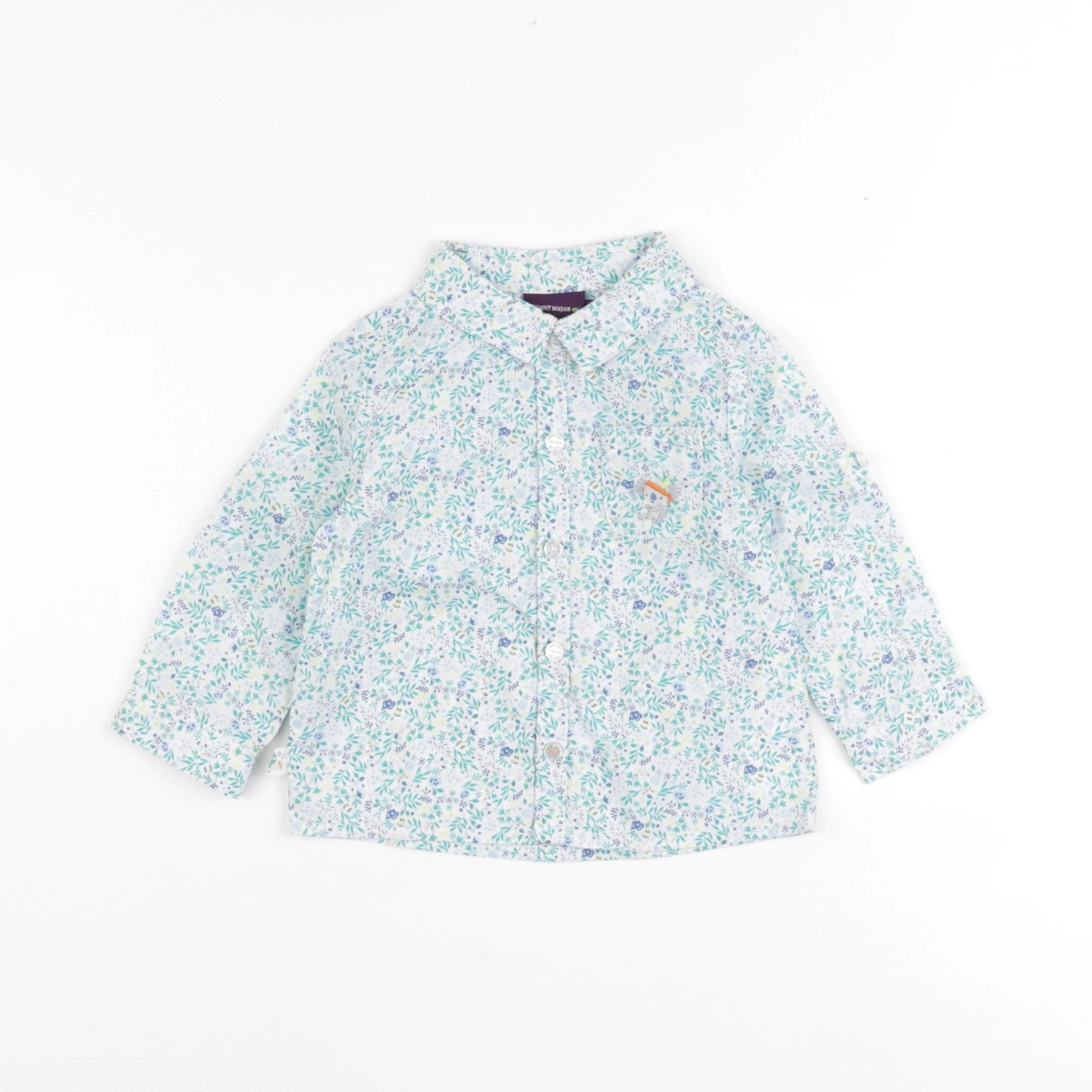 Sergent Major - chemise multicolore - 12 mois