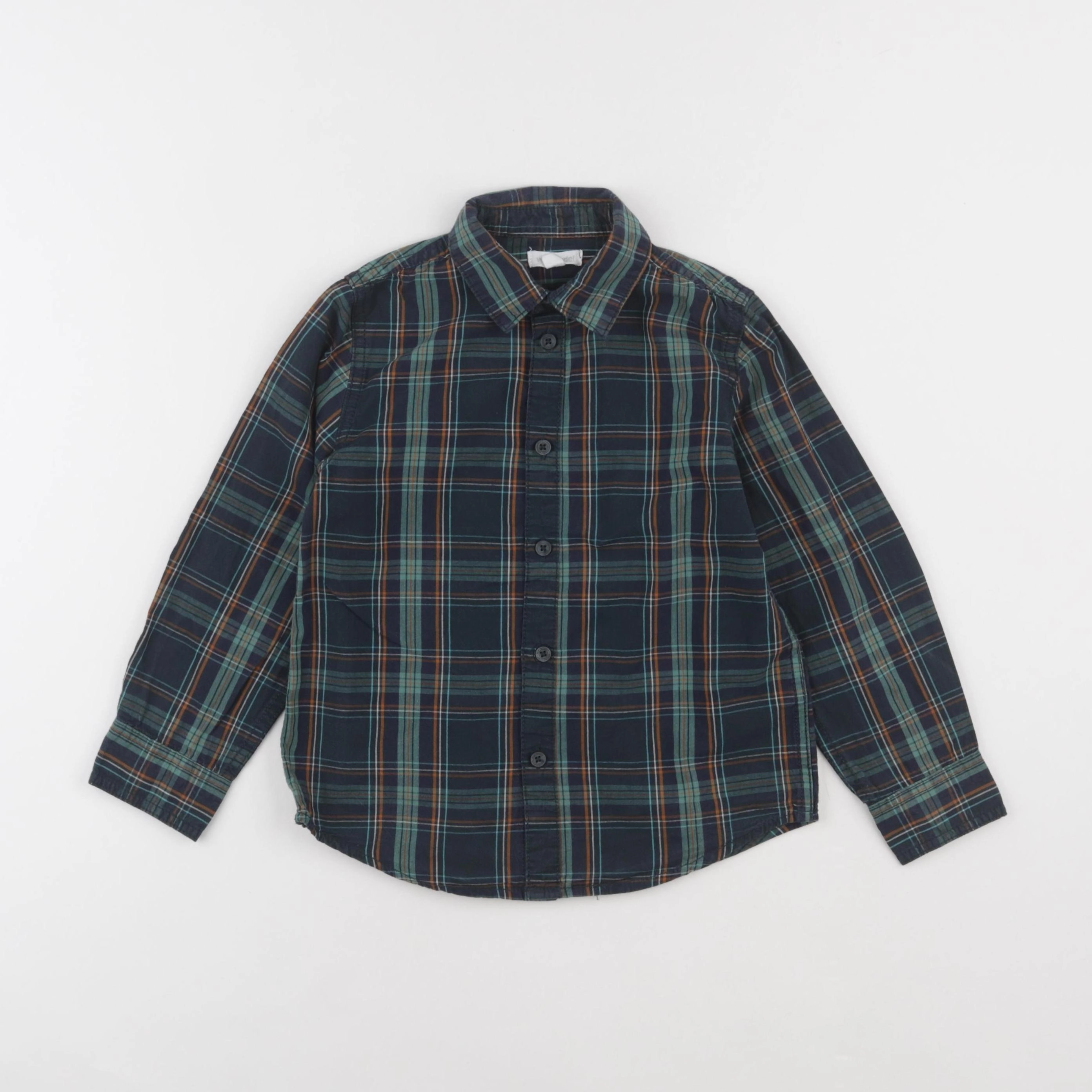 Vertbaudet - chemise vert - 6 ans