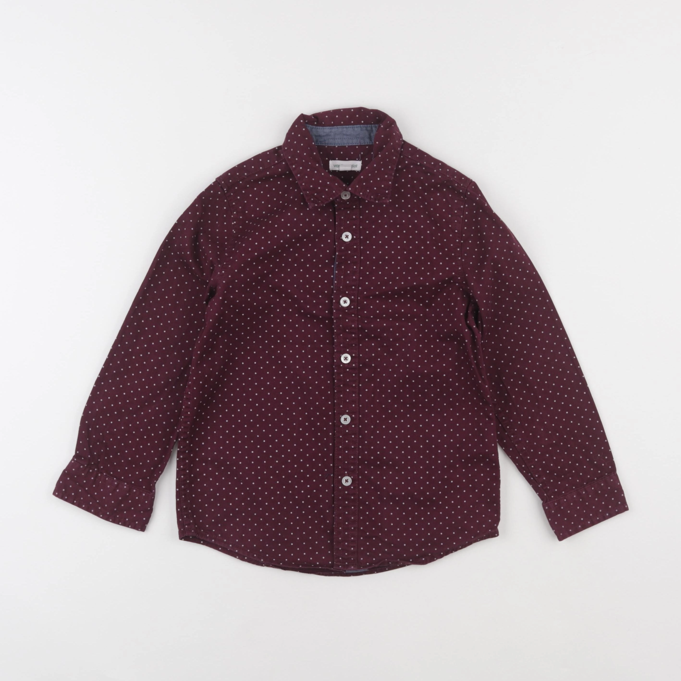 Vertbaudet - chemise rouge - 6 ans