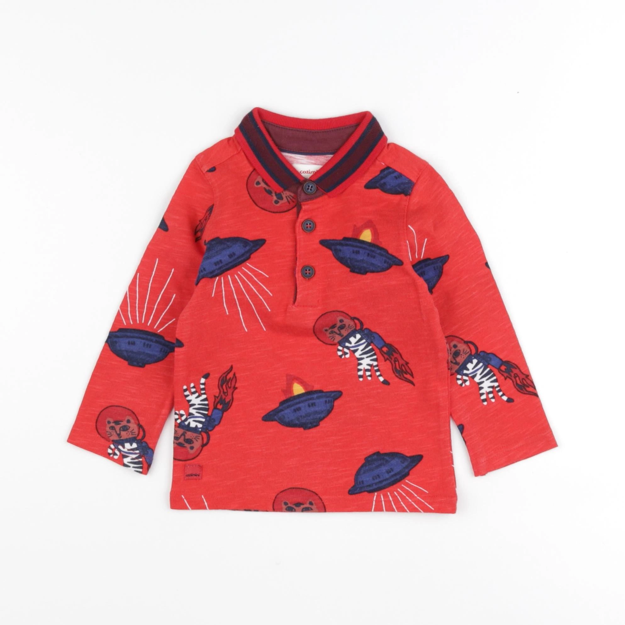 Catimini - tee-shirt rouge - 12 mois