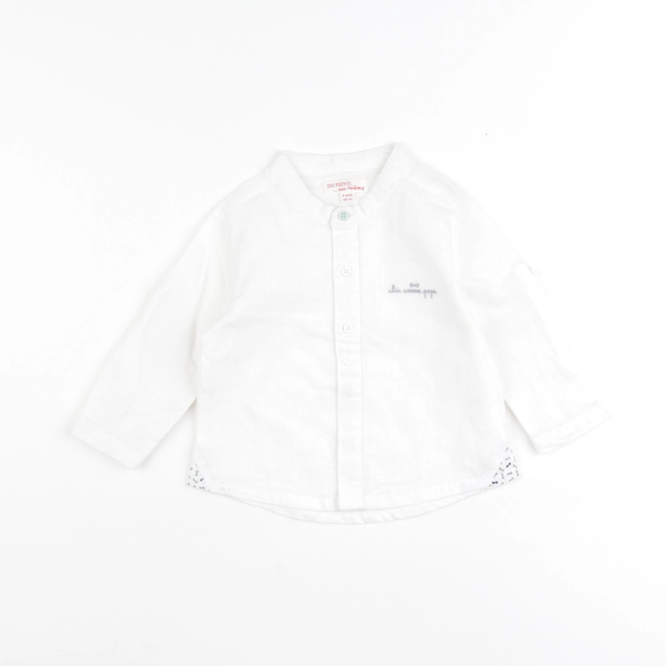 DPAM - chemise blanc - 6 mois