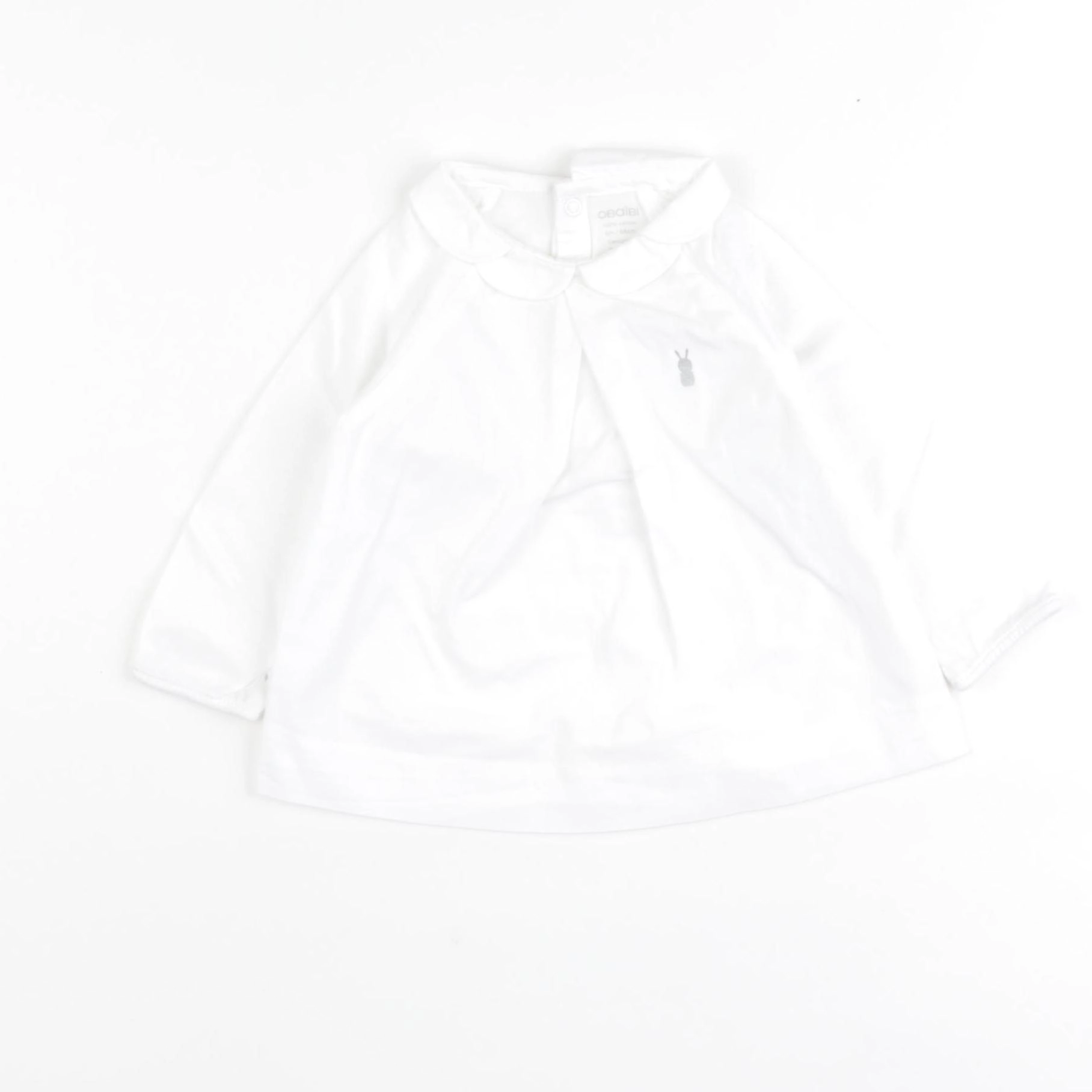 Obaïbi - blouse blanc - 6 mois