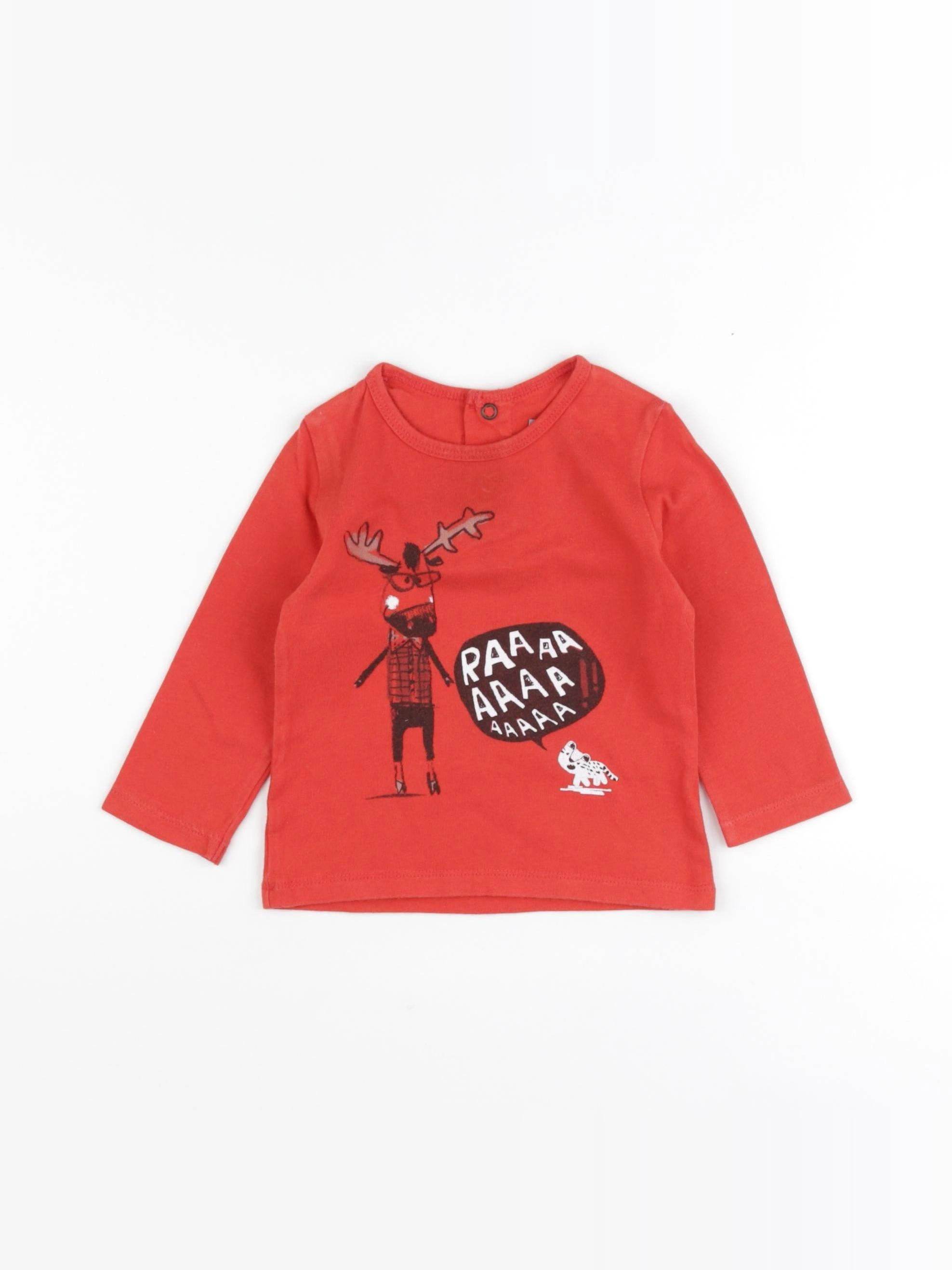 Catimini - tee-shirt rouge - 12 mois