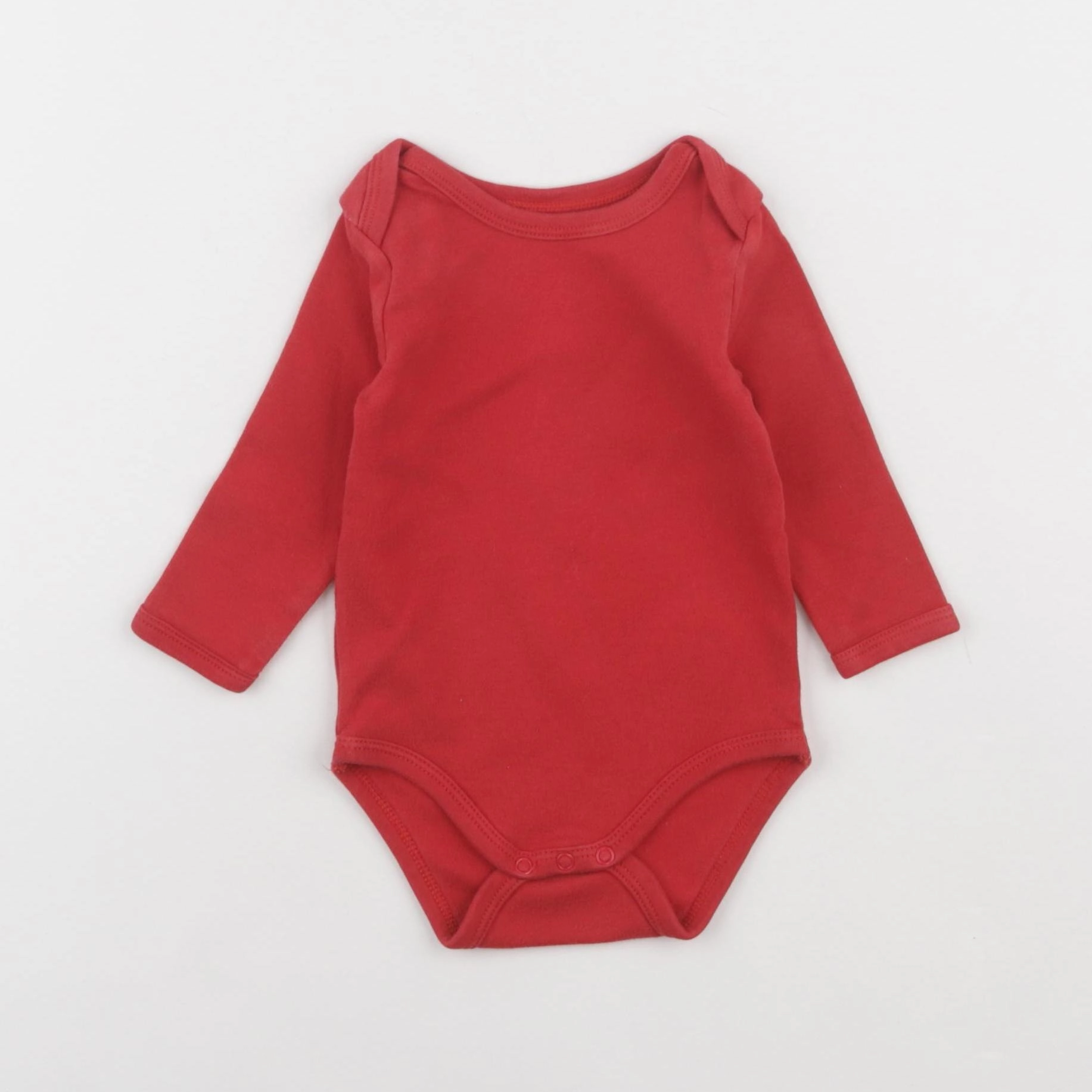 Vertbaudet - body rouge - 6 mois
