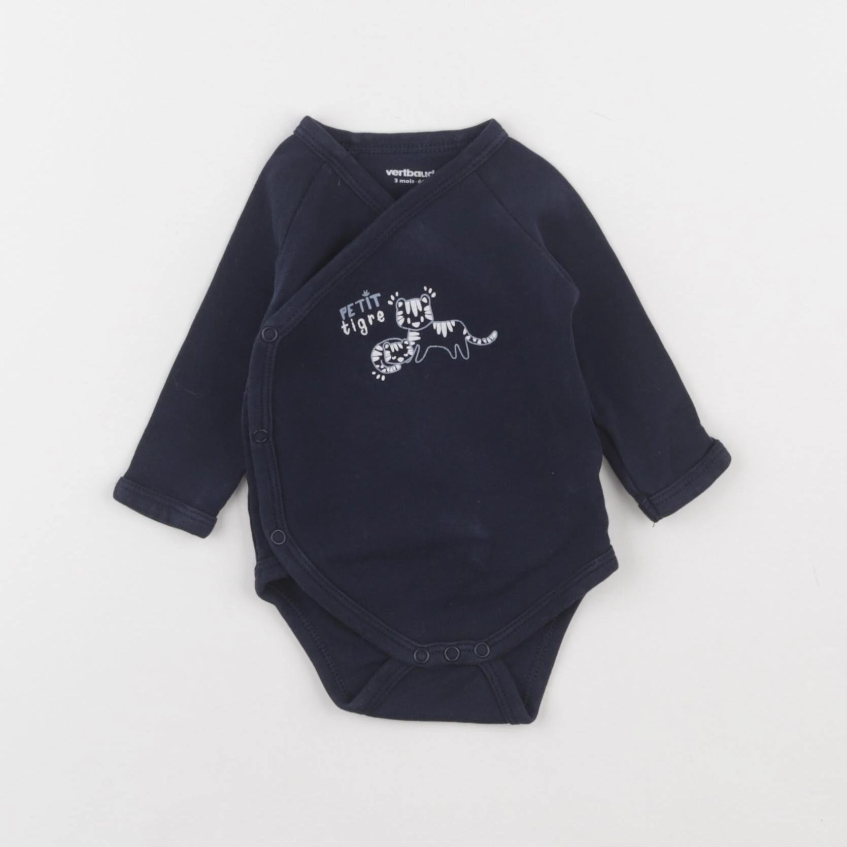 Vertbaudet - body bleu - 3 mois
