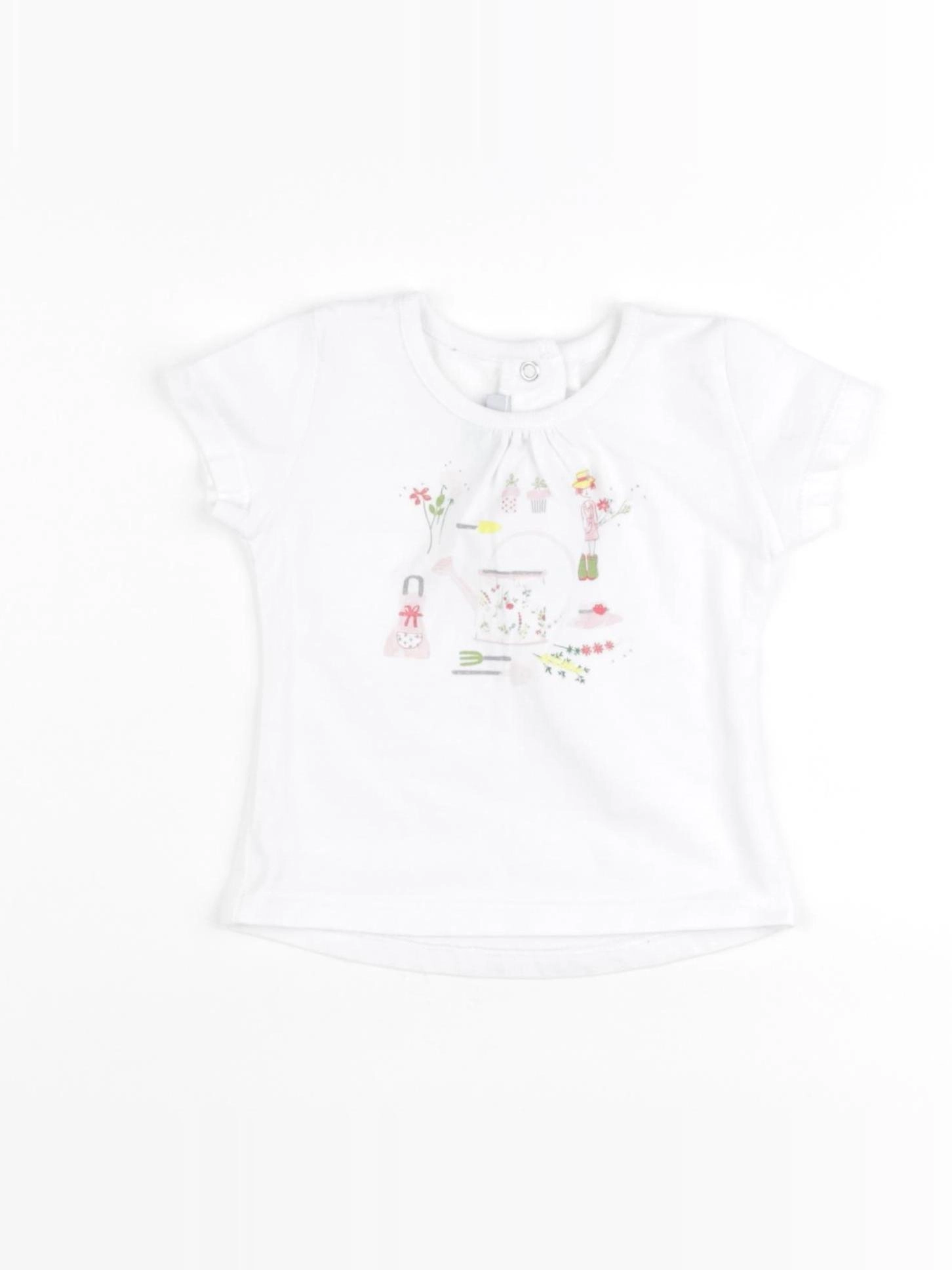Absorba - tee-shirt blanc - 6 mois
