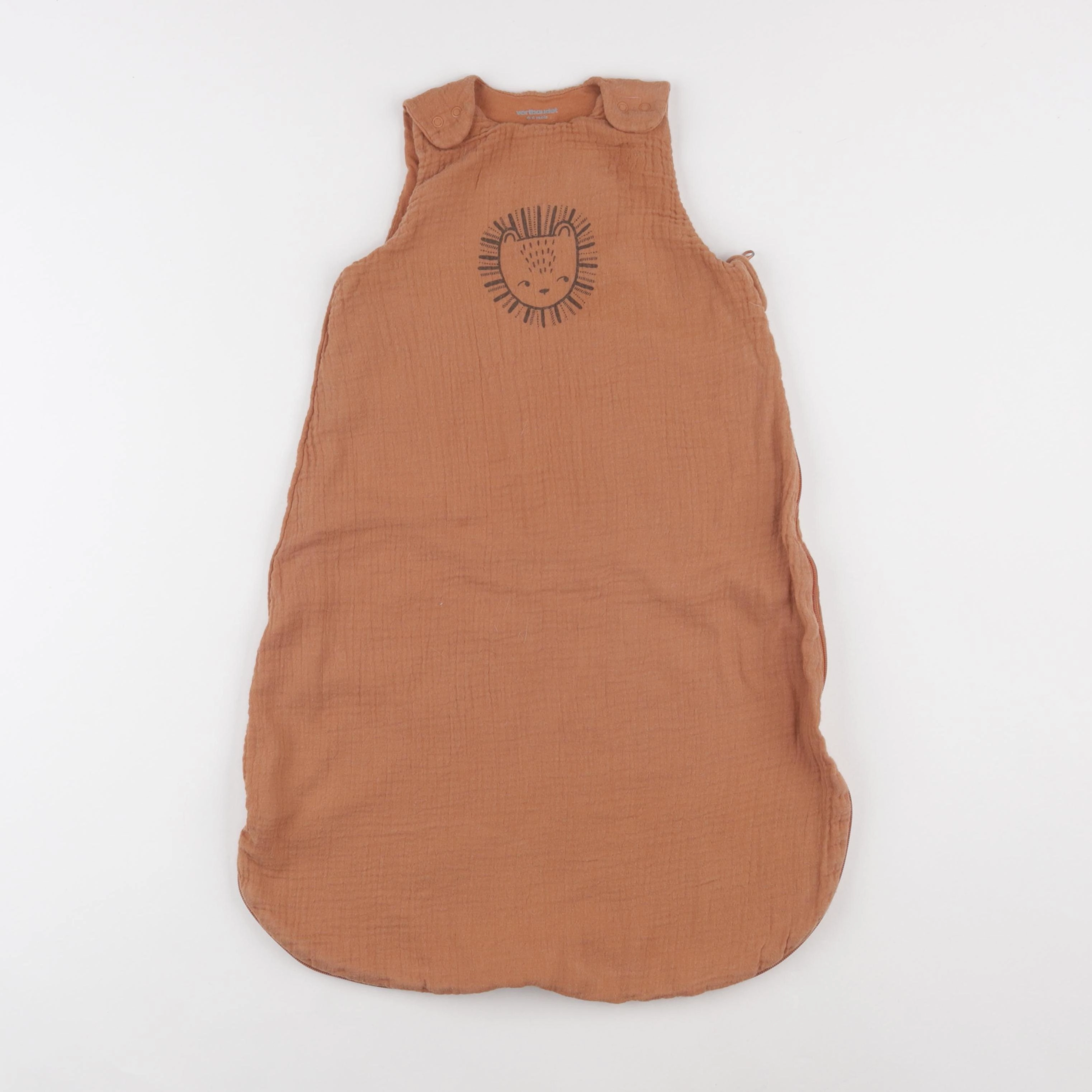 Vertbaudet - gigoteuse marron - 0/6 mois