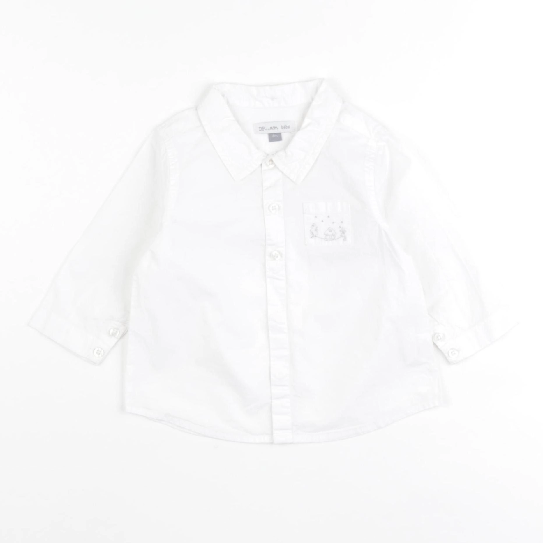 DPAM - chemise blanc - 6 mois