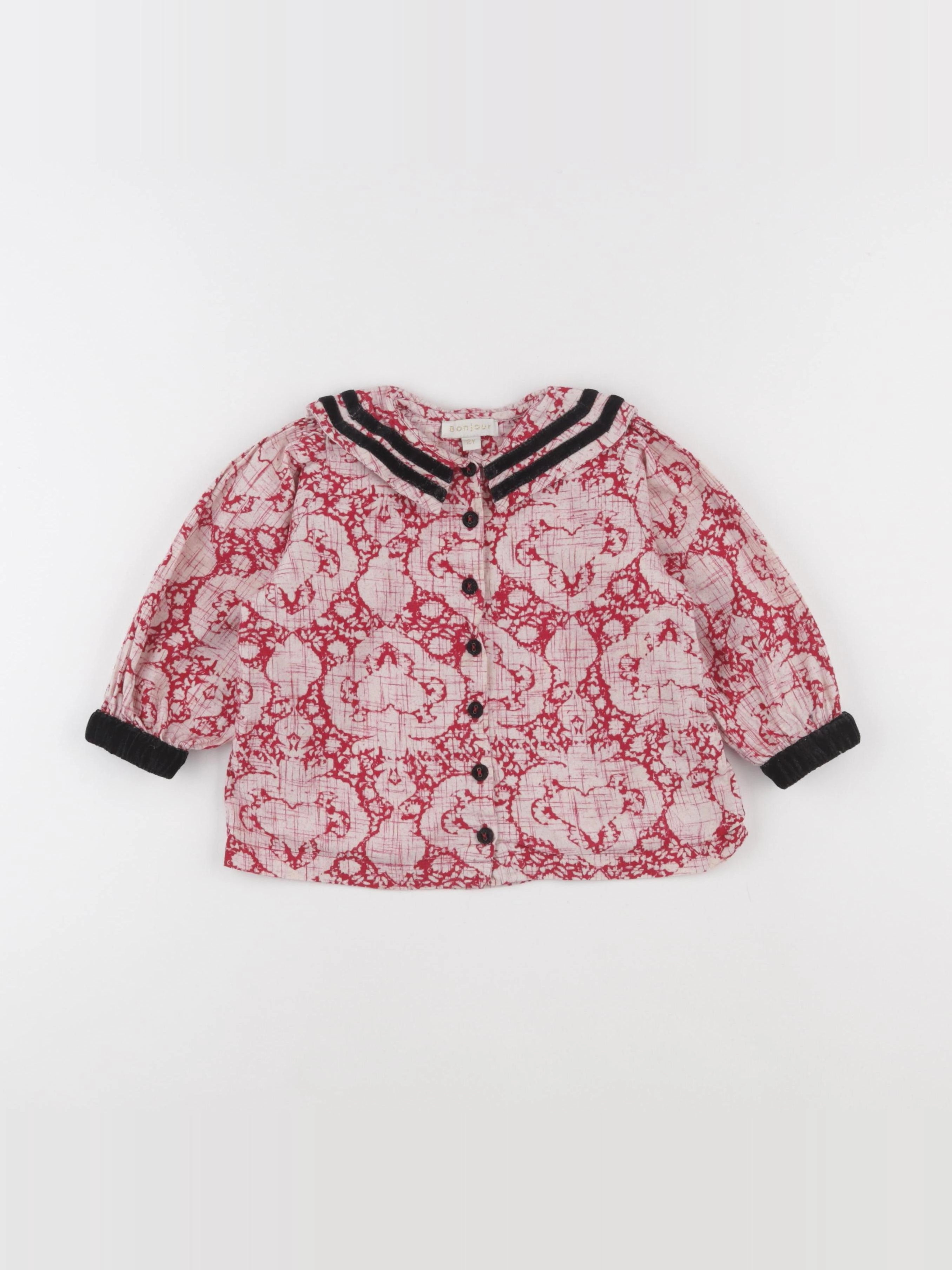 Bonjour Little - blouse rose - 2 ans