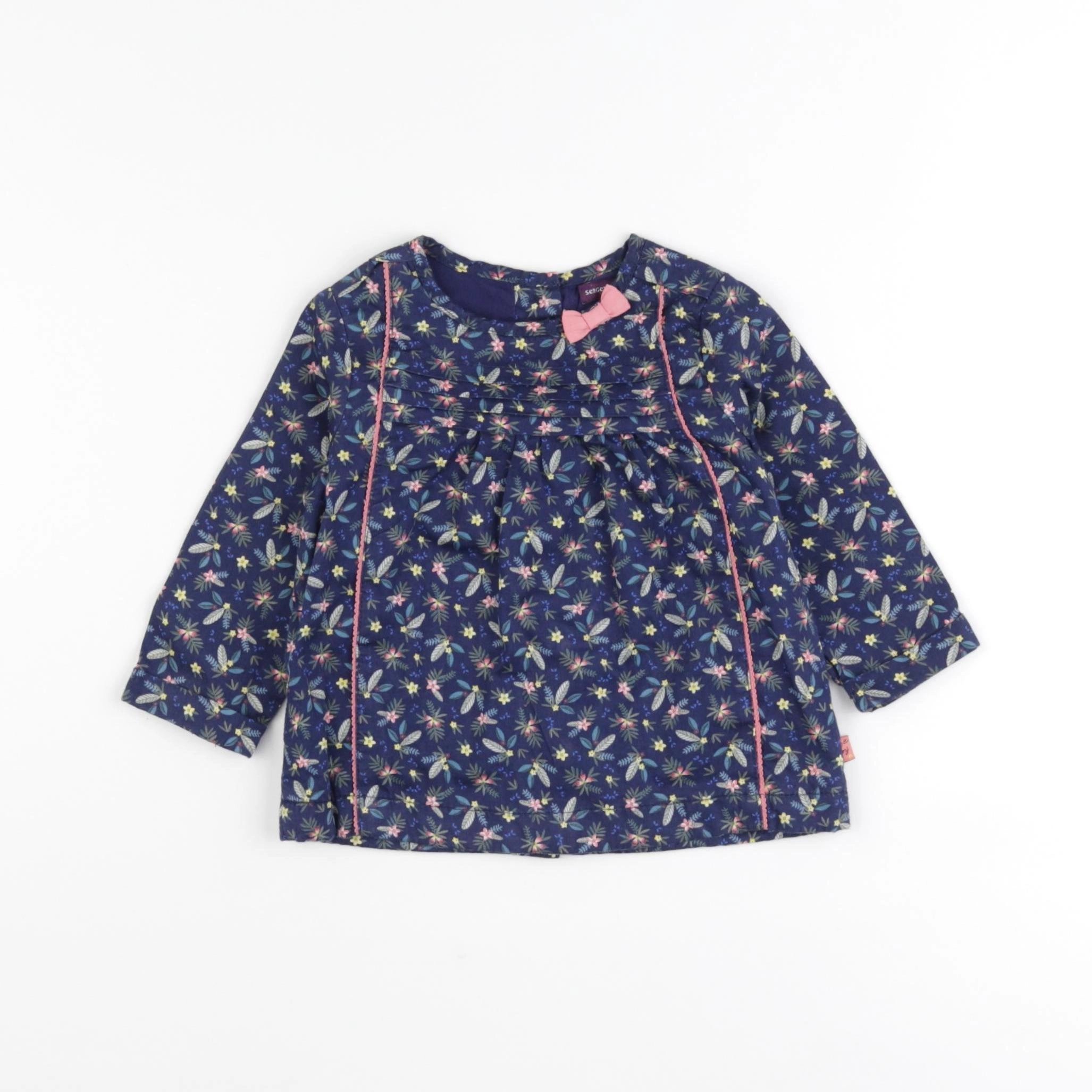 Sergent Major - blouse bleu - 9 mois