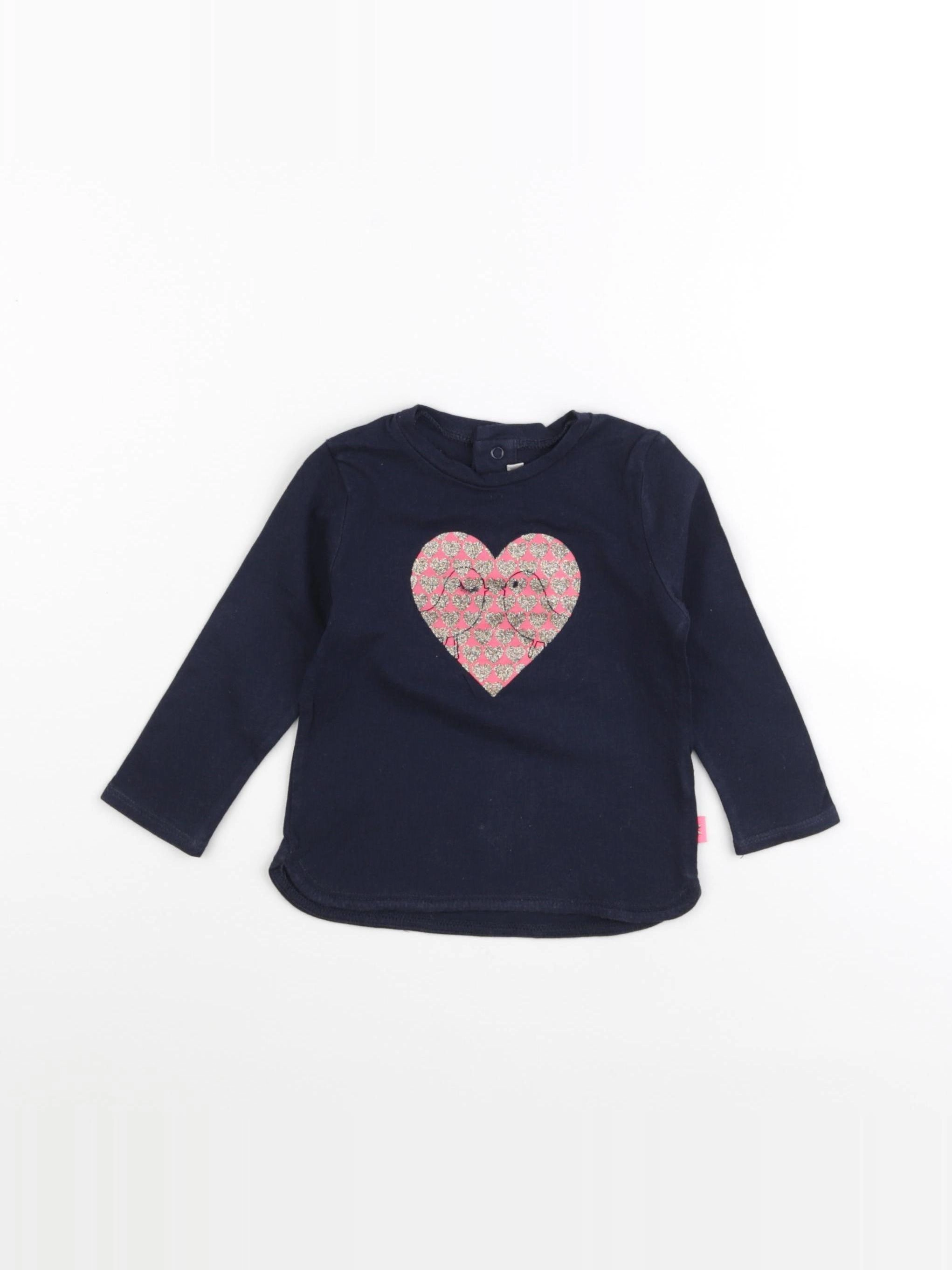 Billie Blush - tee-shirt bleu - 12 mois