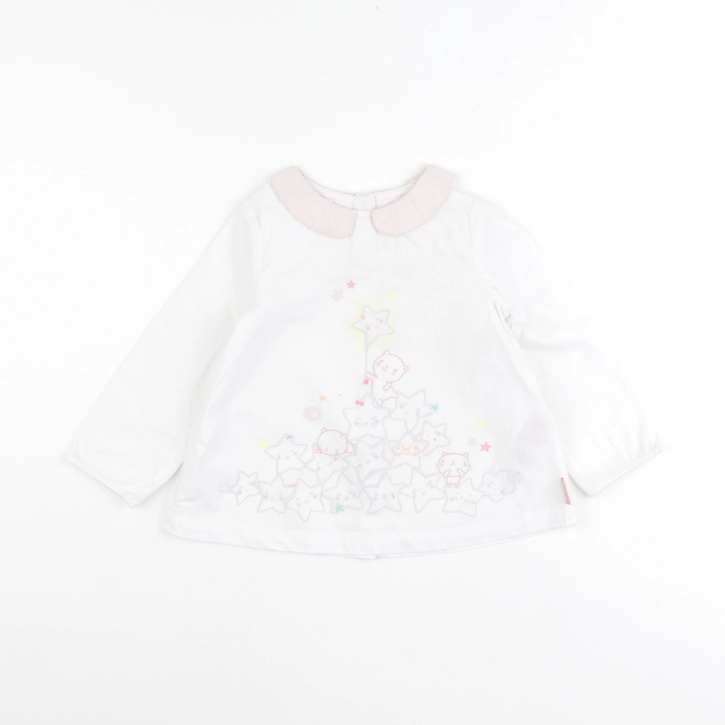 DPAM - blouse blanc - 18 mois