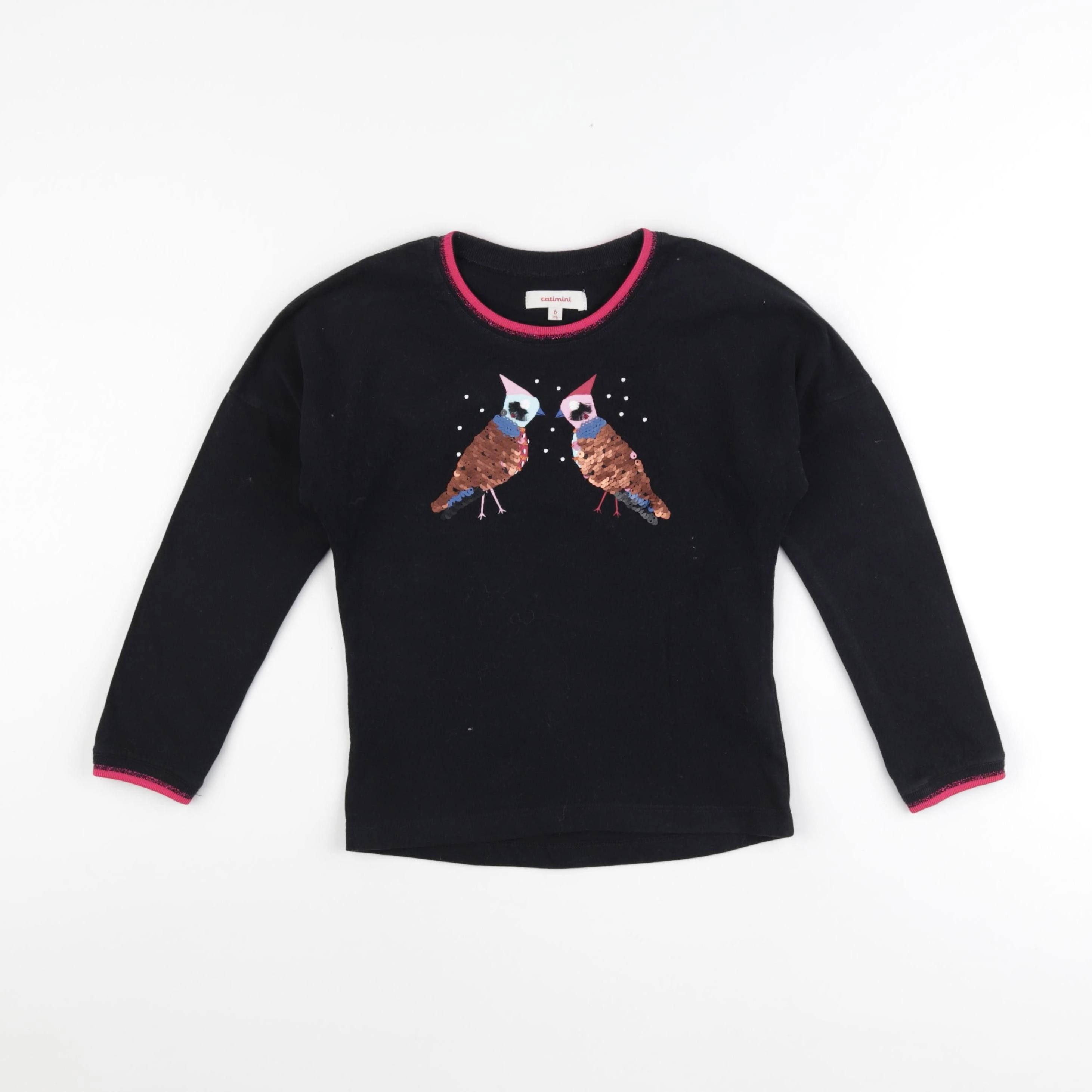 Catimini - sweat noir - 6 ans