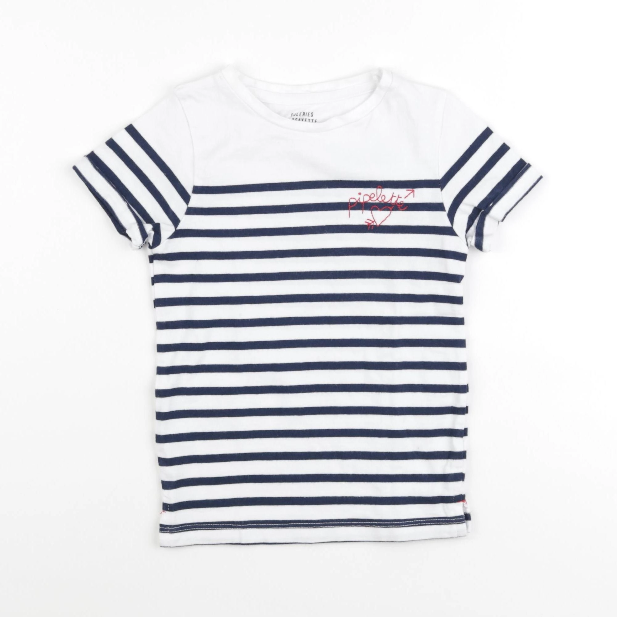 Galeries Lafayette - tee-shirt blanc, bleu - 5 ans