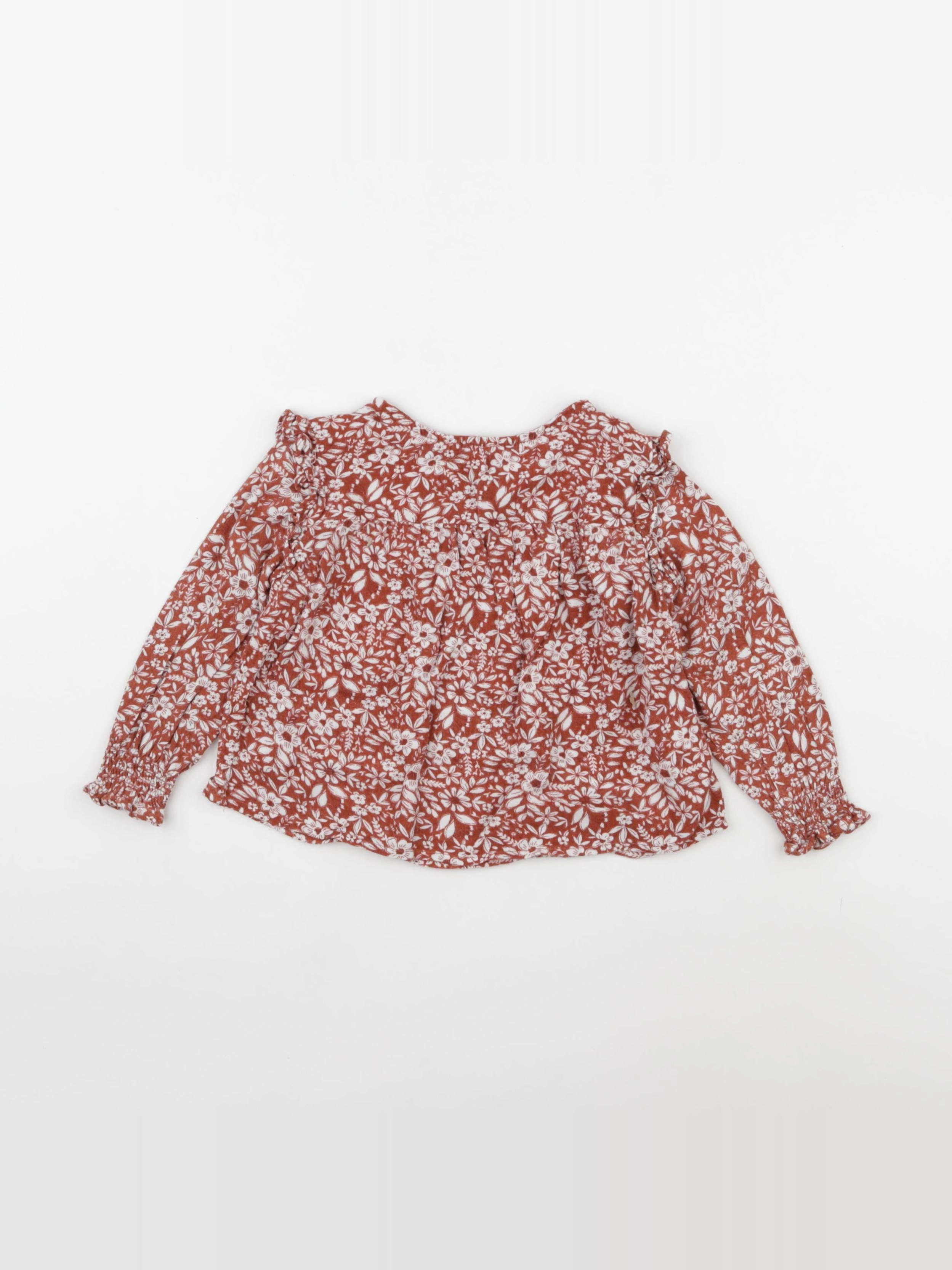 Vertbaudet - blouse marron - 2 ans
