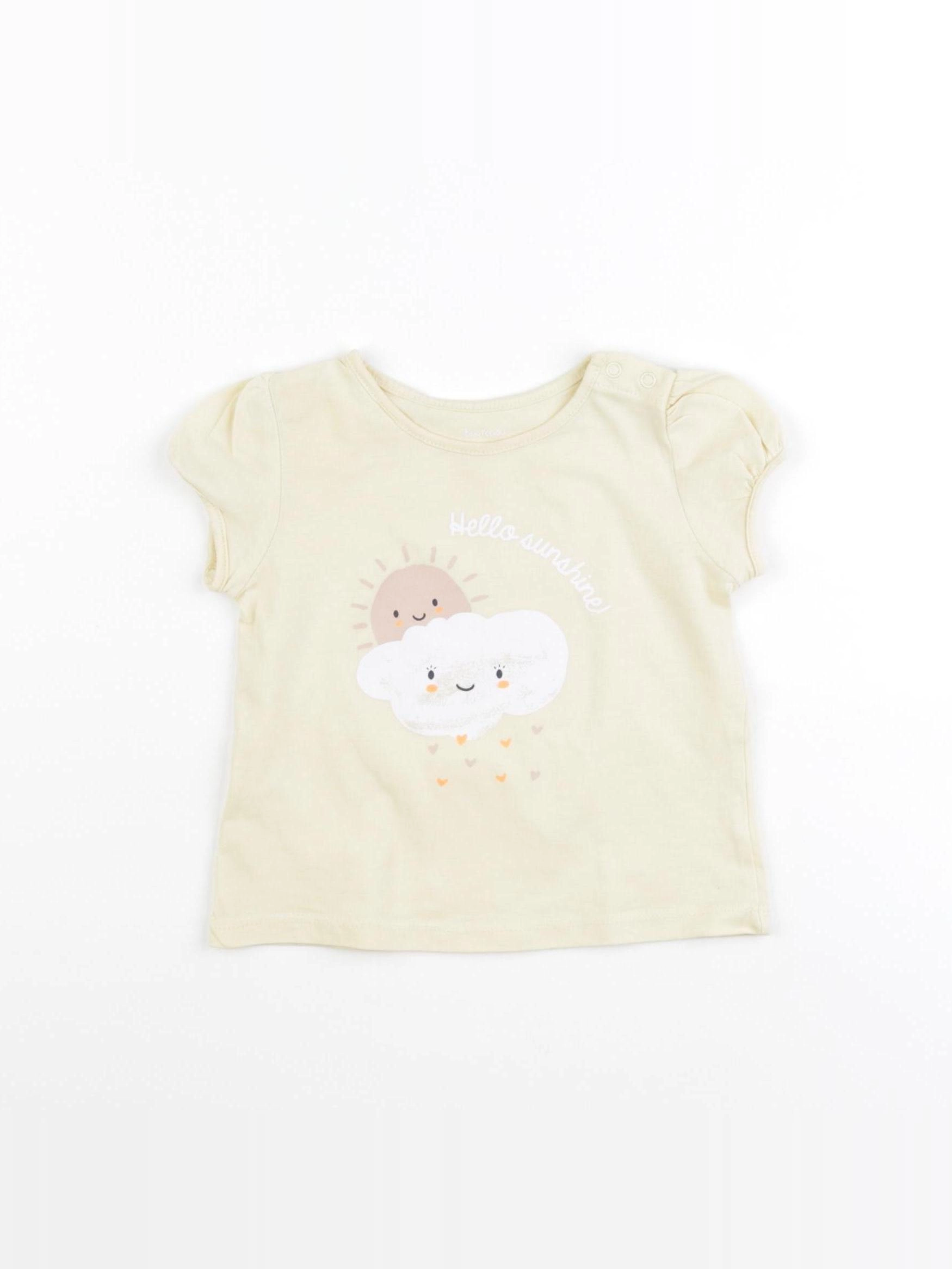 Boutchou - tee-shirt jaune - 12 mois