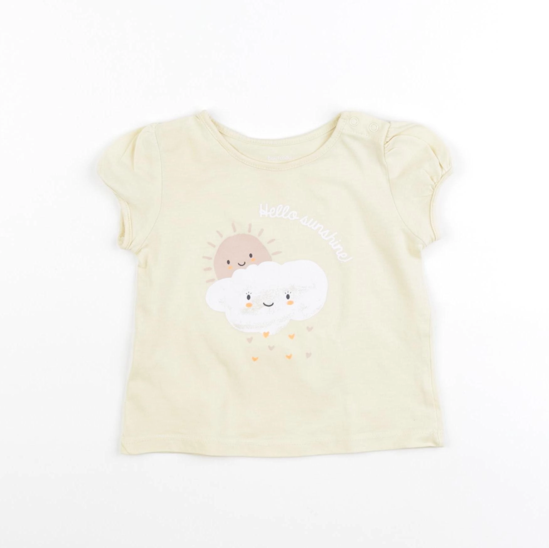 Boutchou - tee-shirt jaune - 12 mois
