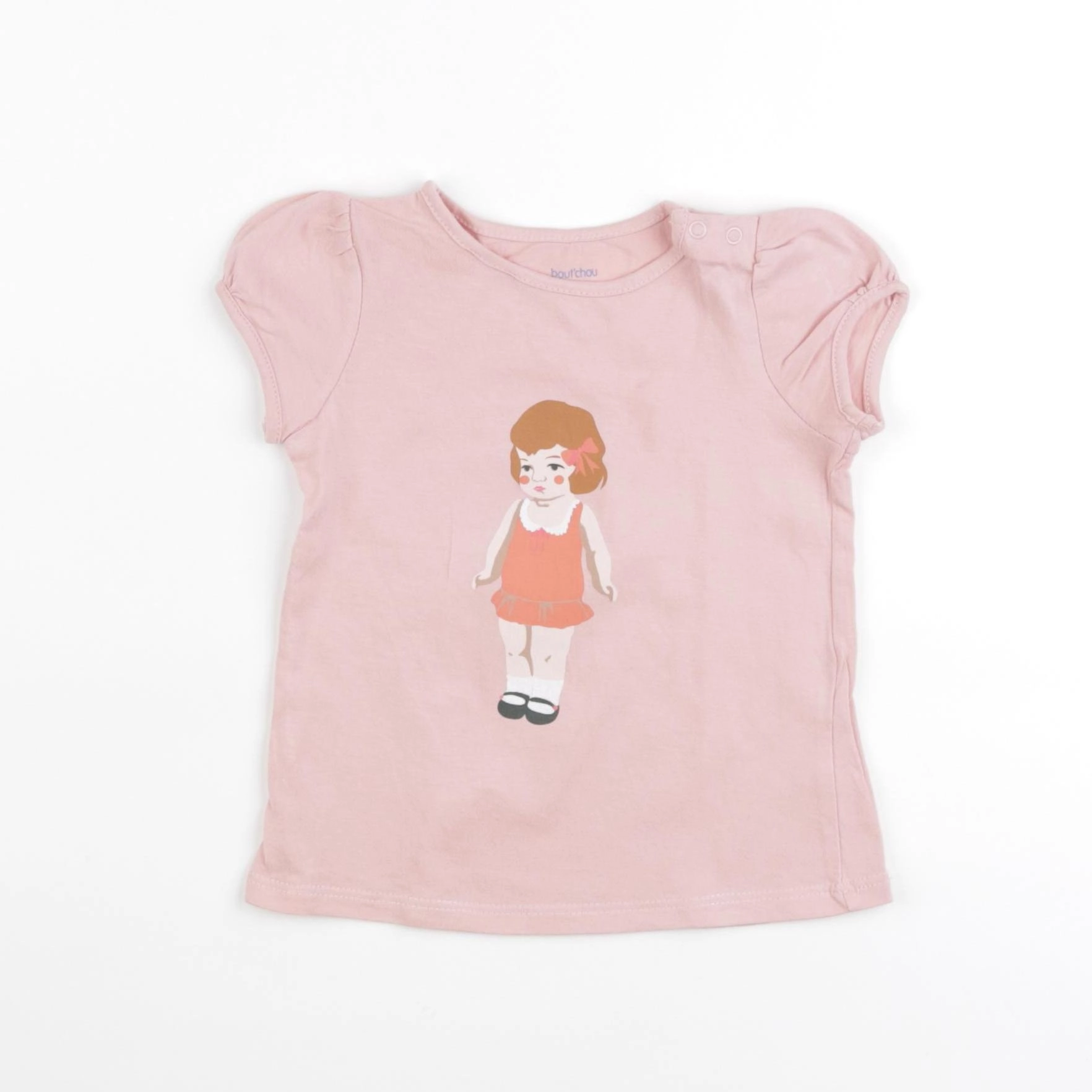 Boutchou - tee-shirt rose - 12 mois