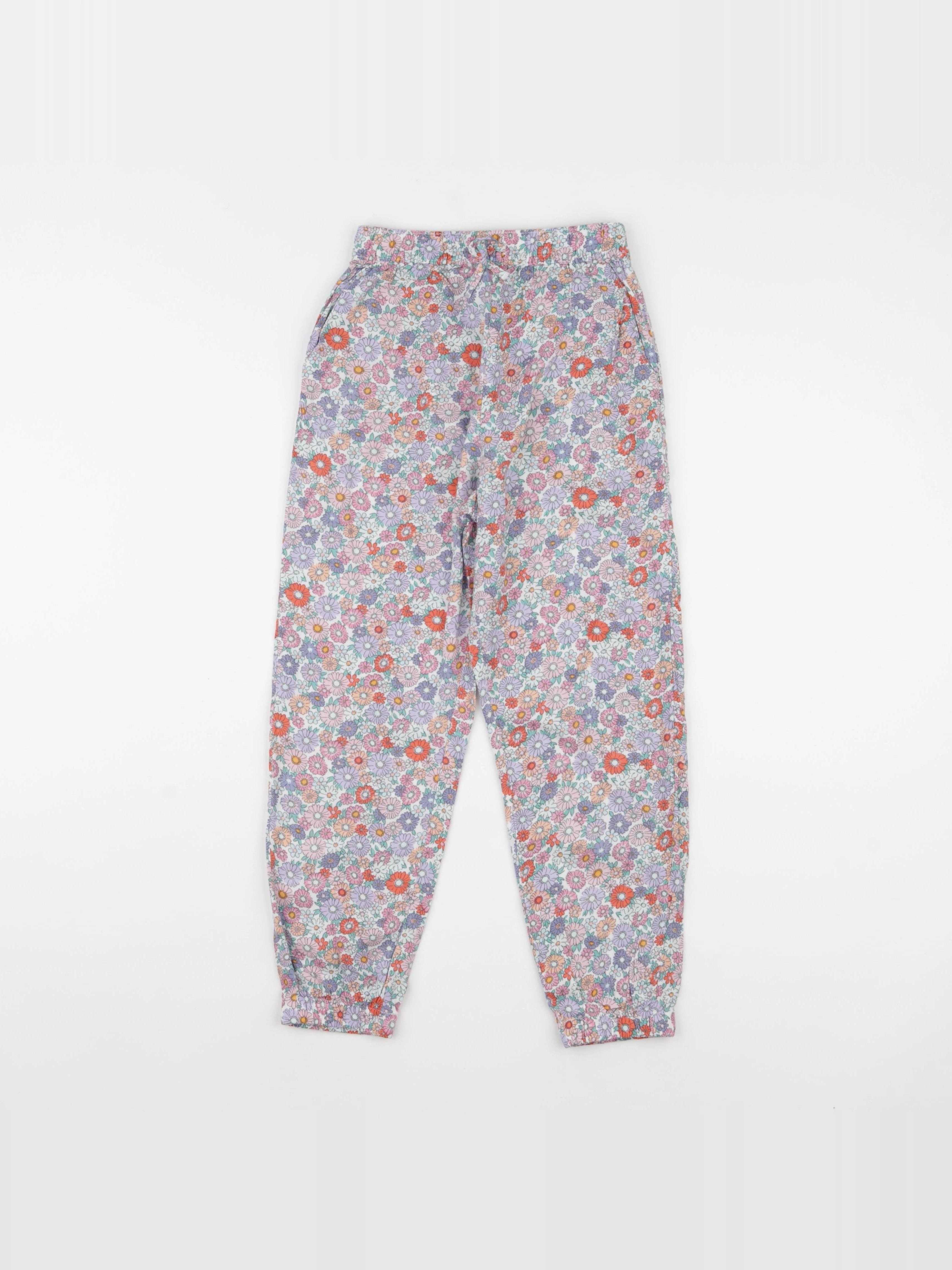 H&M - pantalon multicolore - 7/8 ans