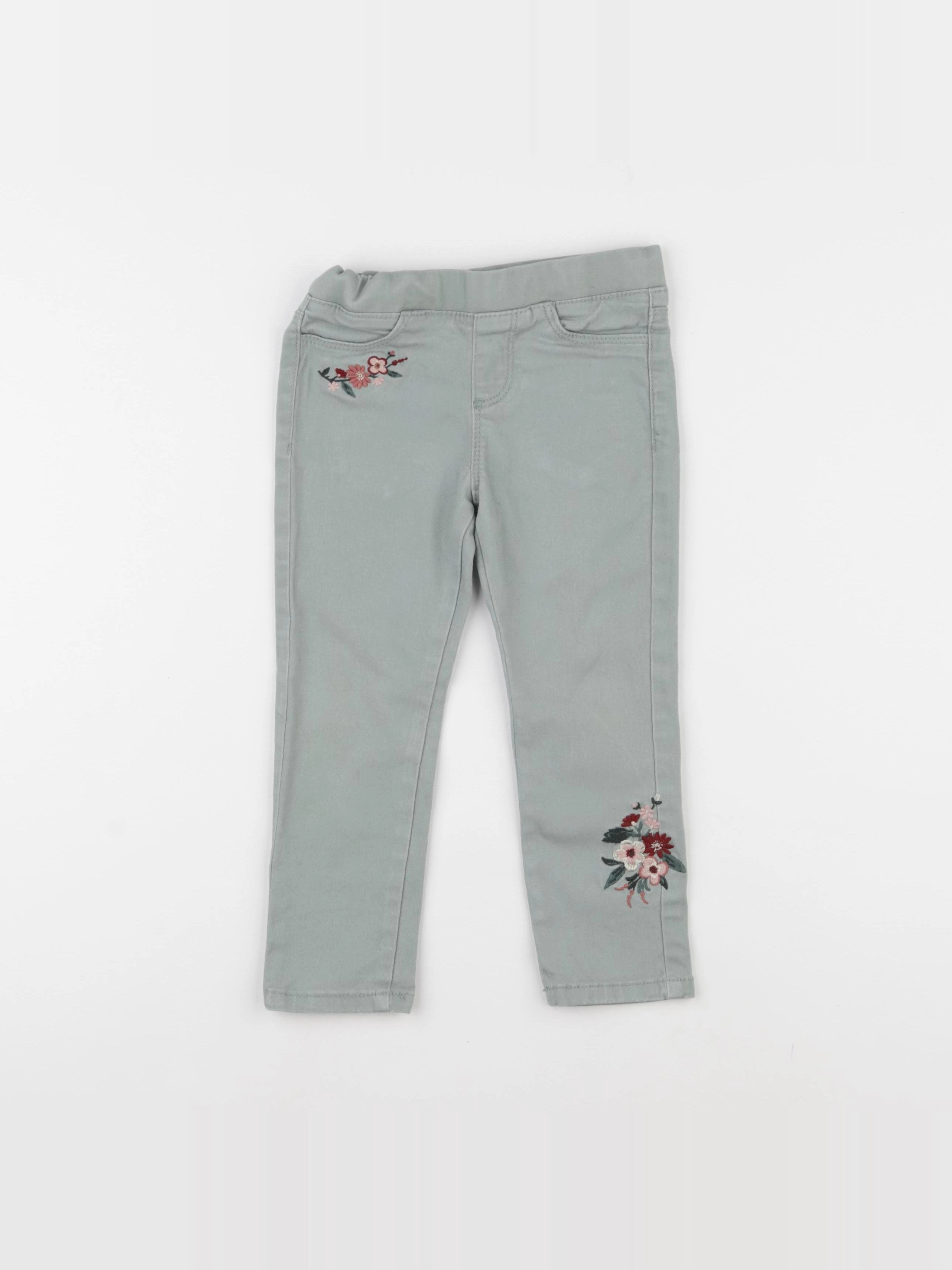 Vertbaudet - jegging vert - 3 ans