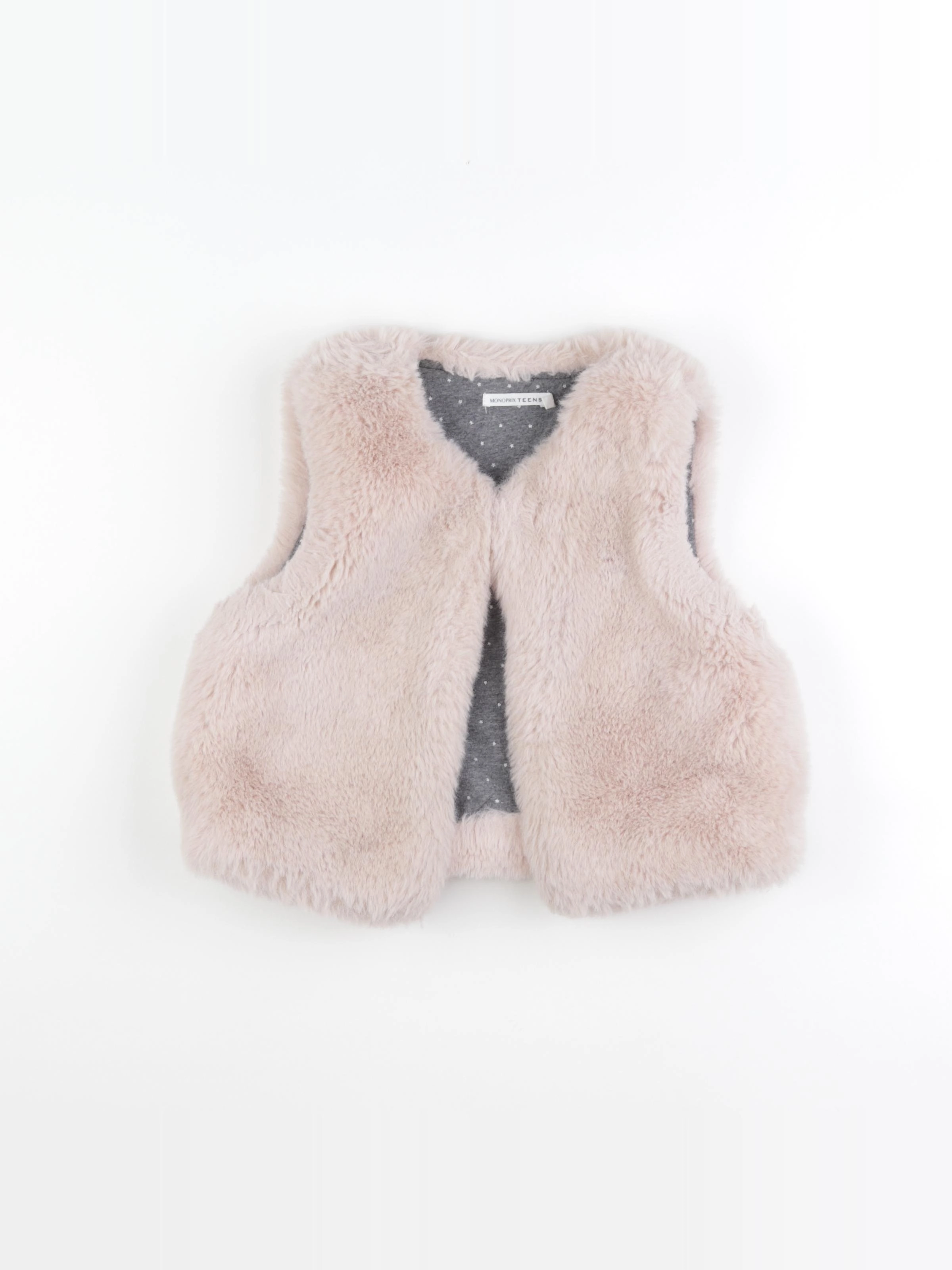 Monoprix - gilet rose - 10 ans