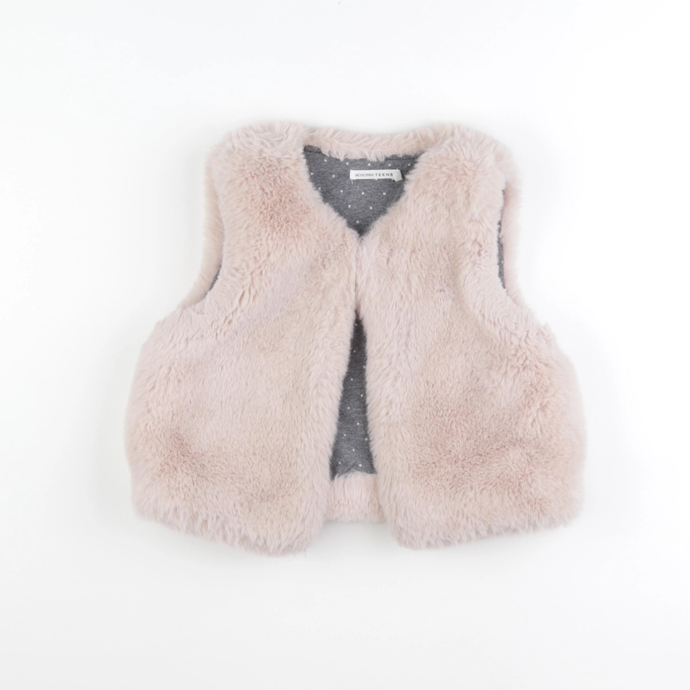 Monoprix - gilet rose - 10 ans