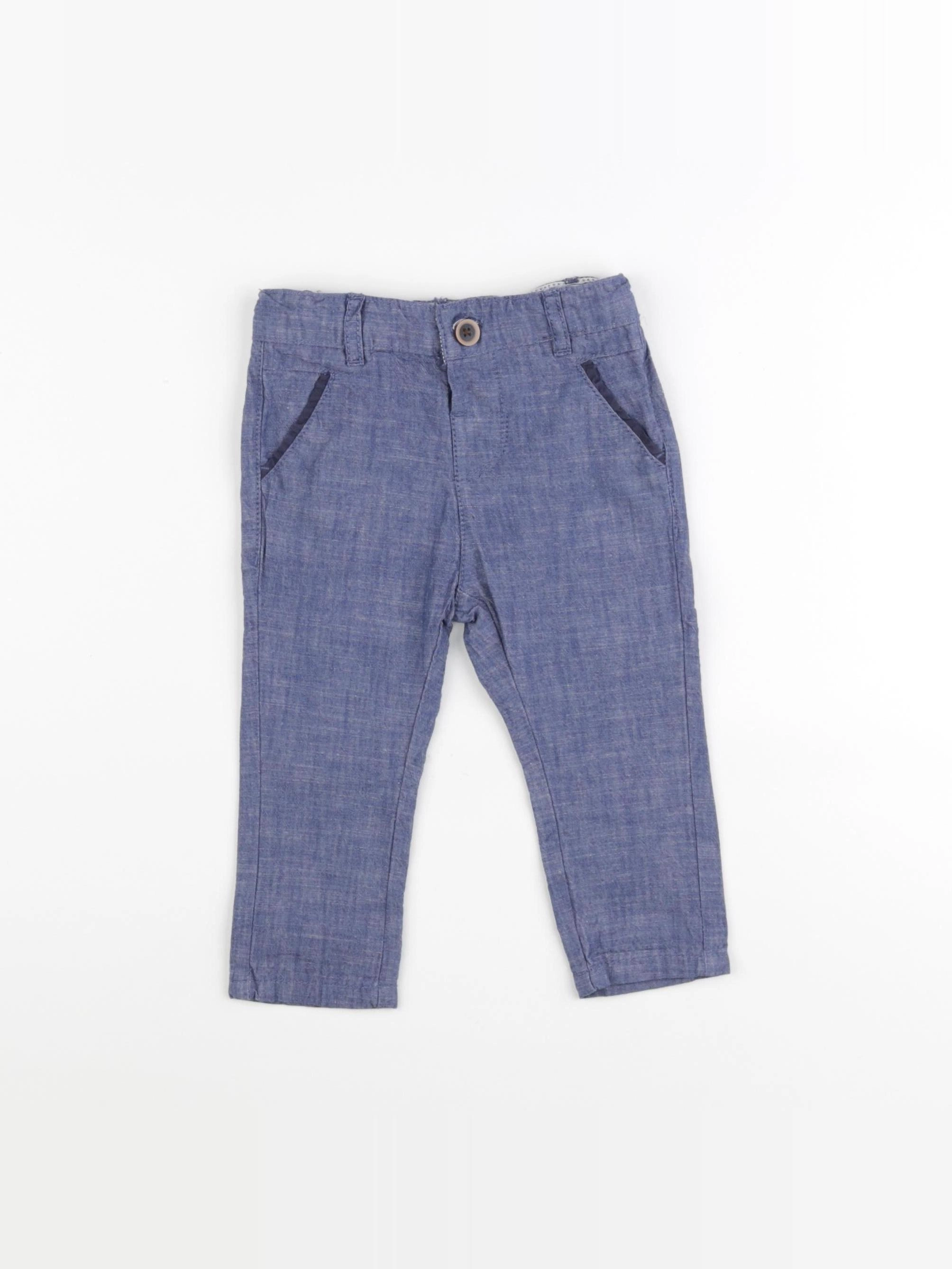 Tape à l'oeil - pantalon bleu - 9 mois