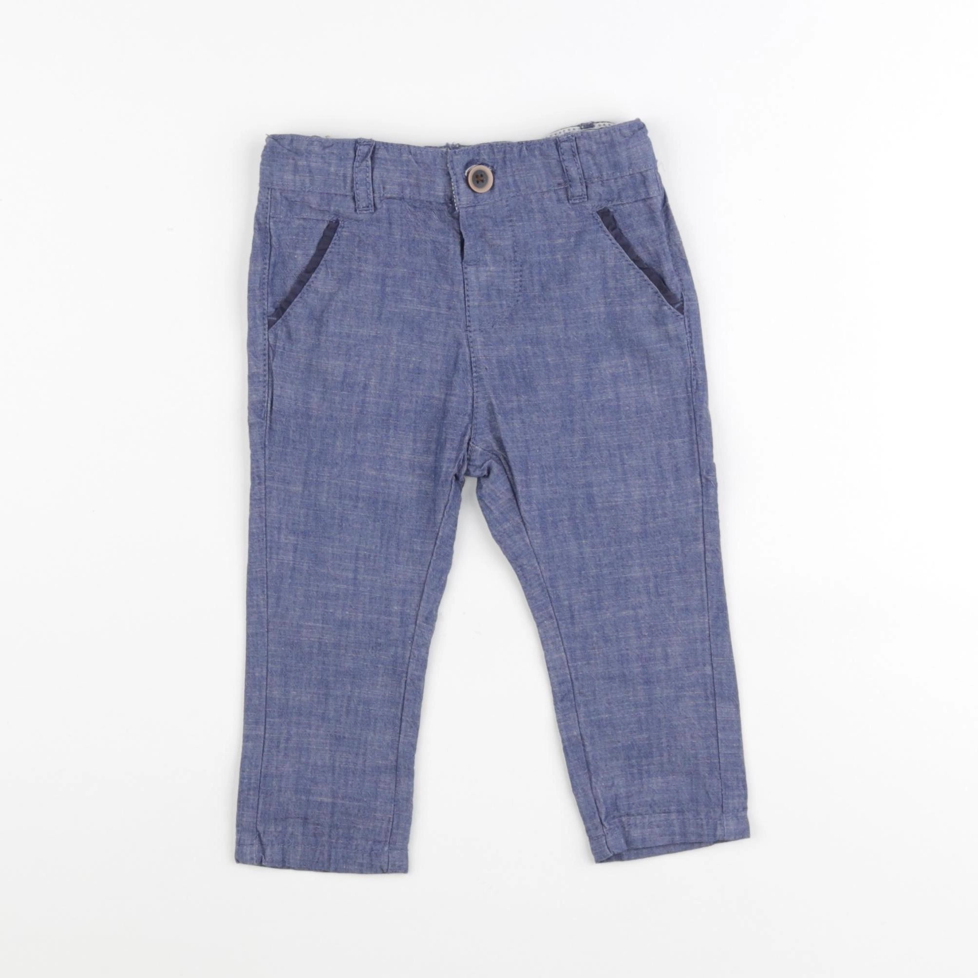Tape à l'oeil - pantalon bleu - 9 mois