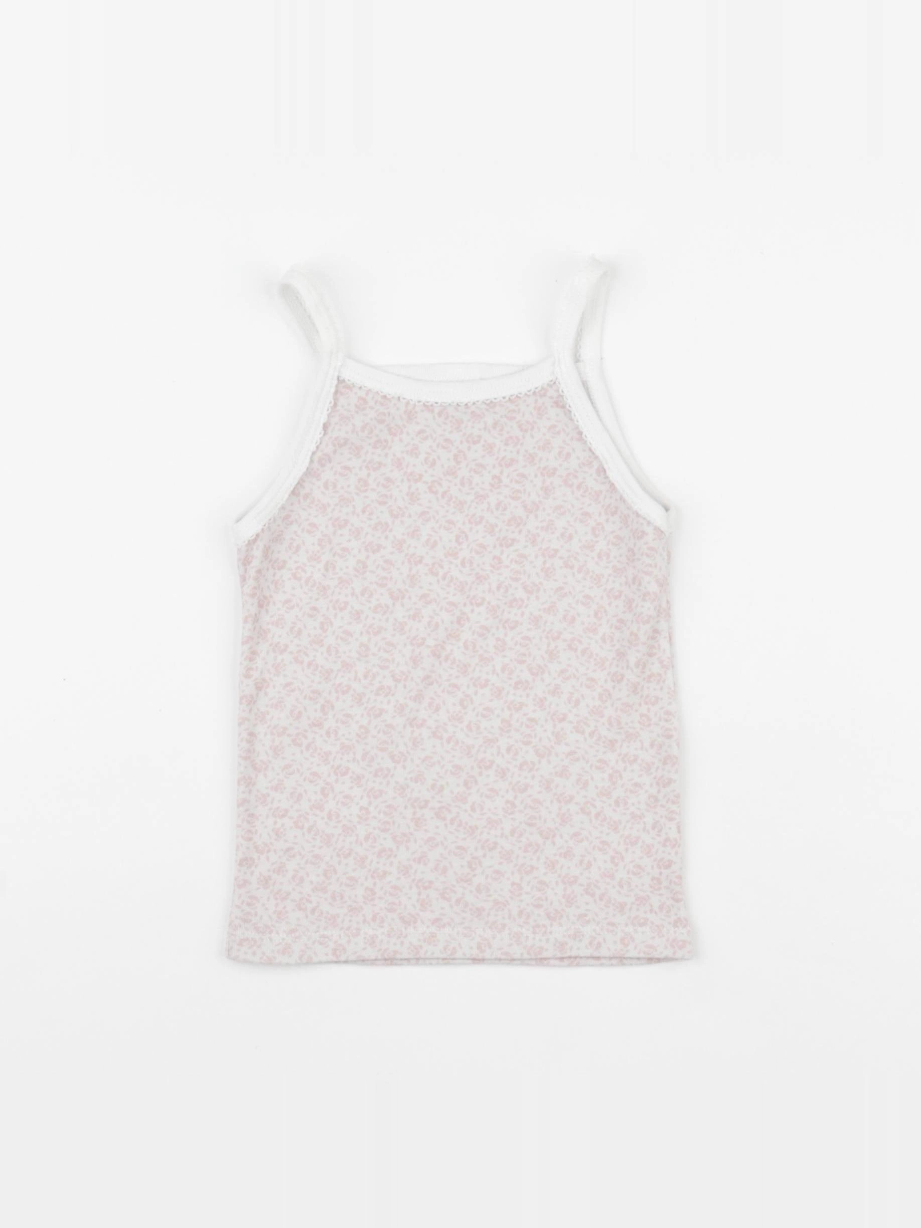 Petit Bateau - maillot de corps rose - 2 ans