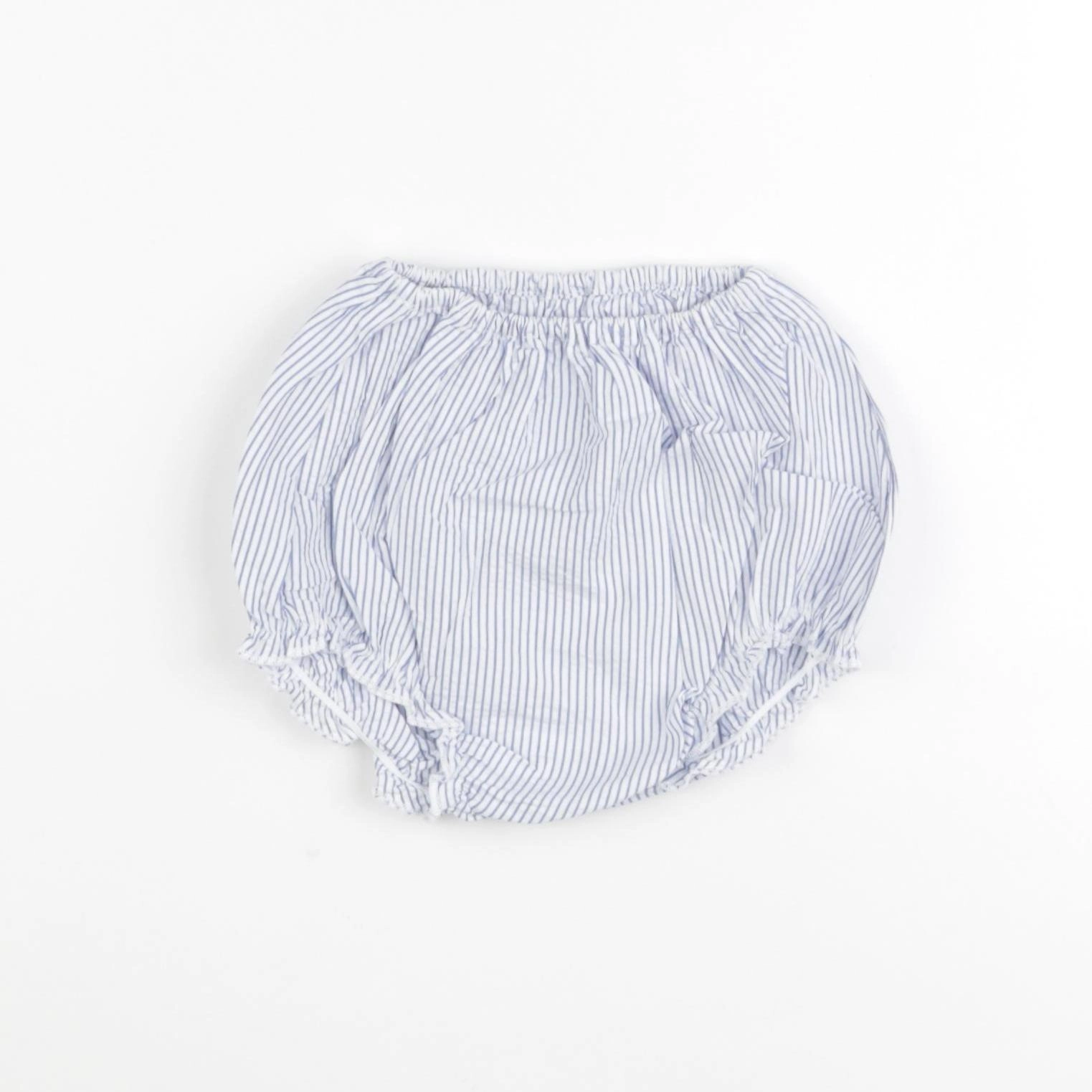 Petit Bateau - bloomer blanc, bleu - 12 mois