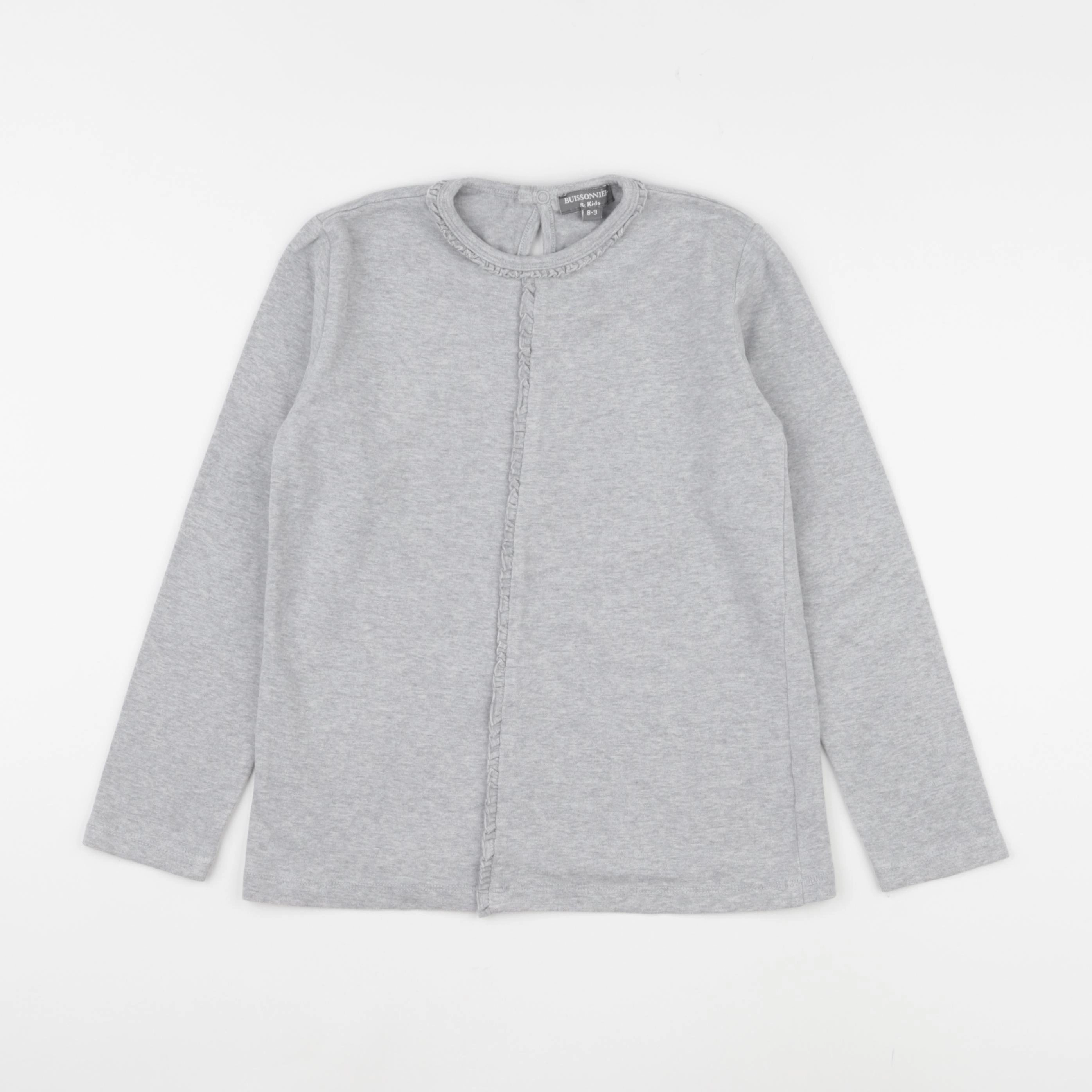 Buissonnière - sweat gris - 8/9 ans